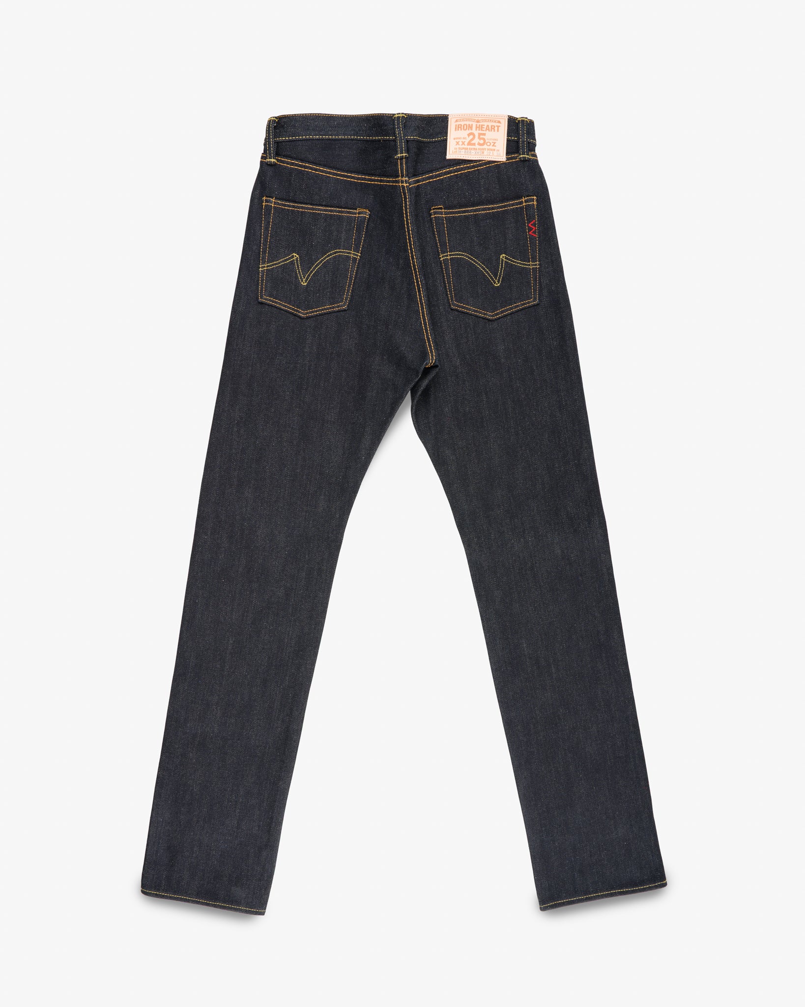 Iron Heart 25oz Selvedge Denim Medium/High Rise Tapered Cut Jeans
