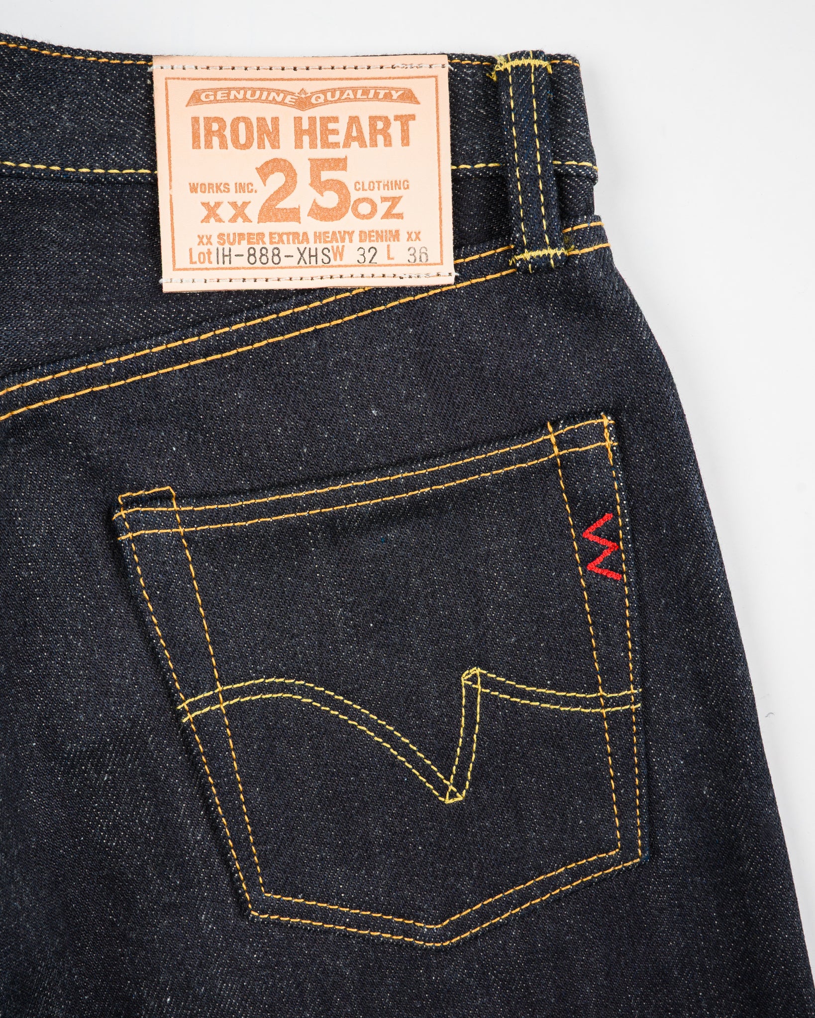 極厚25オンス　アイアンハート　IRONHEART　666XHS　W31 Iron Heart 25oz Selvedge Denim Medium/High Rise Tapered Cut Jeans