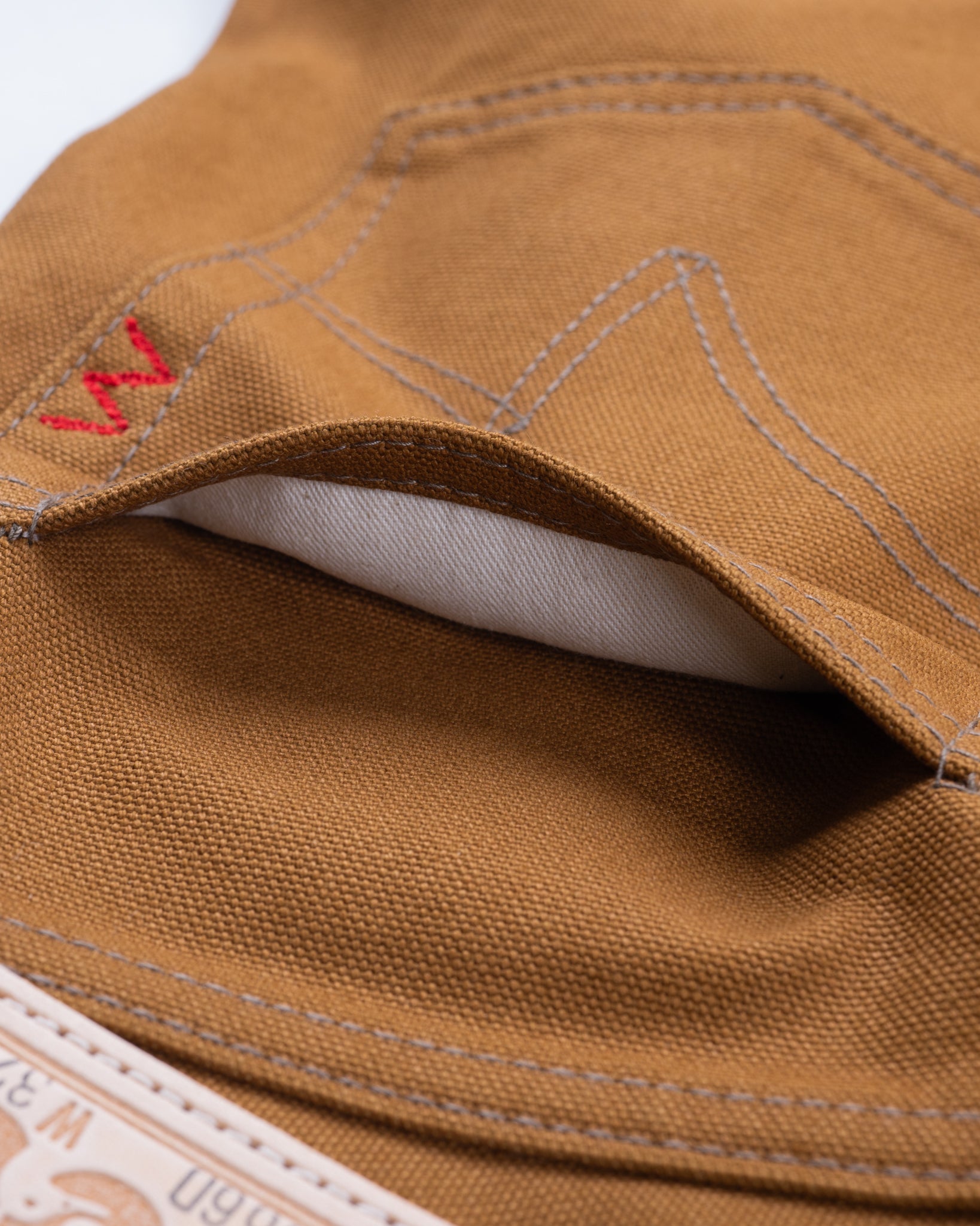 17oz Duck Slim Straight Cut Jeans - Brown