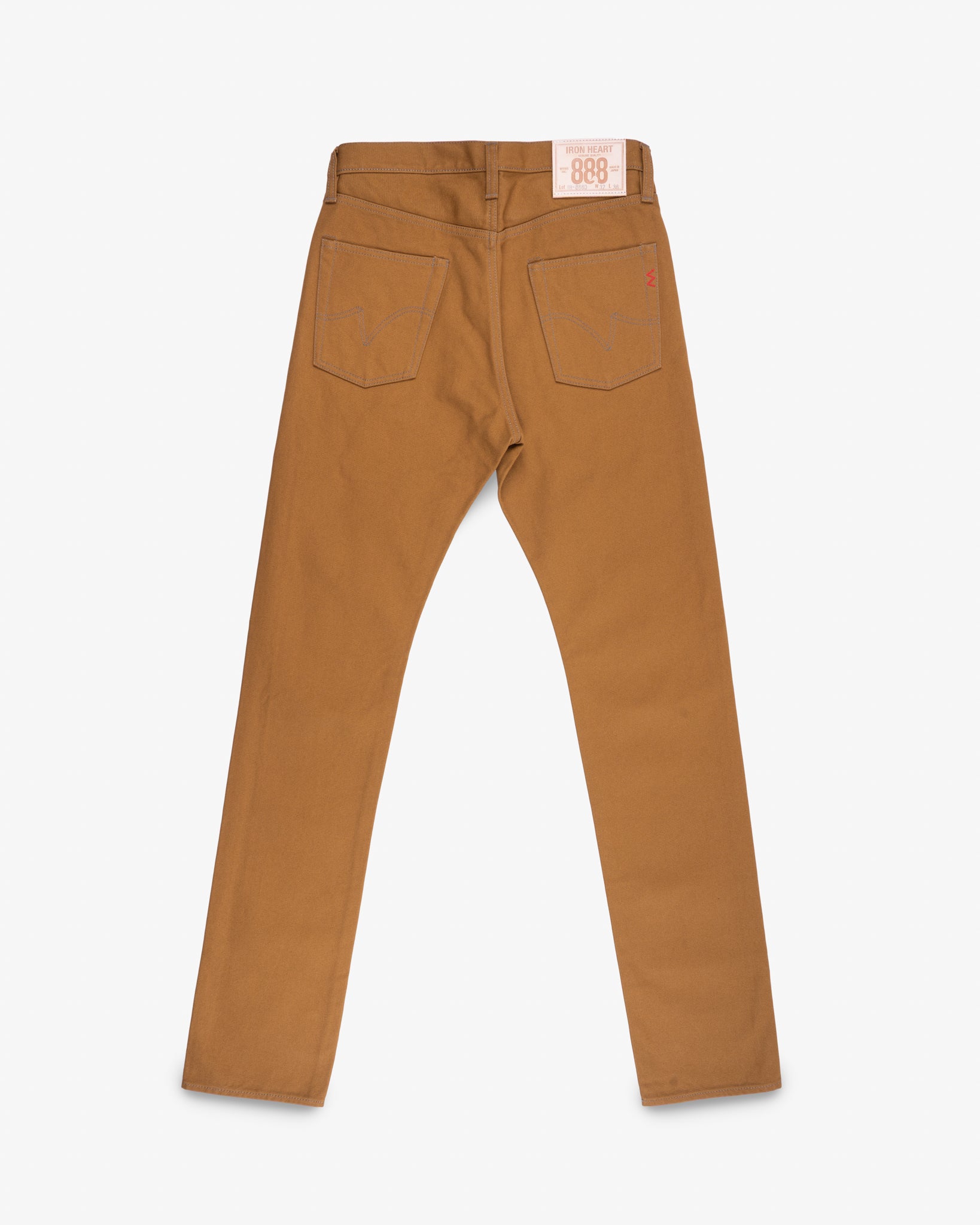 17oz Duck Relaxed Tapered Cut Jeans Brown - Main Image