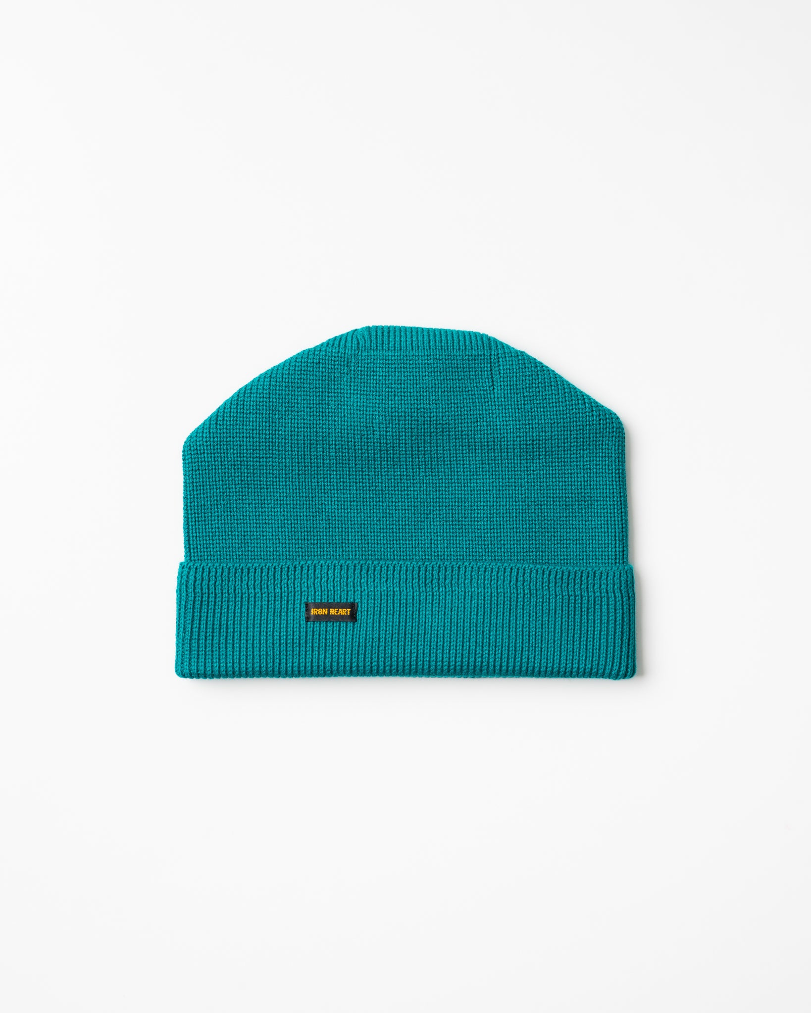 100% Cotton Ribbed Beanie - Blue