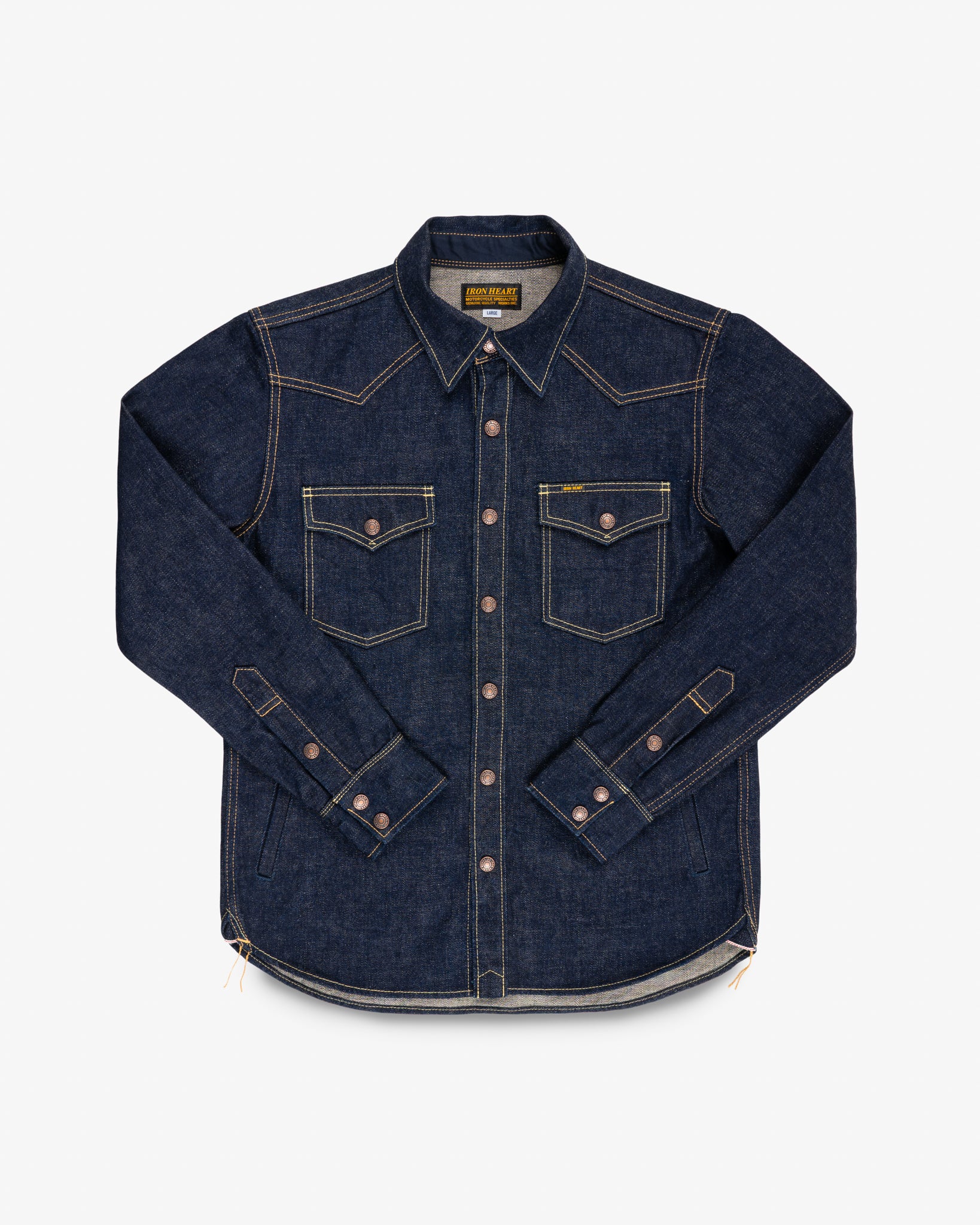 18oz Vintage Selvedge Denim CPO Shirt - Indigo