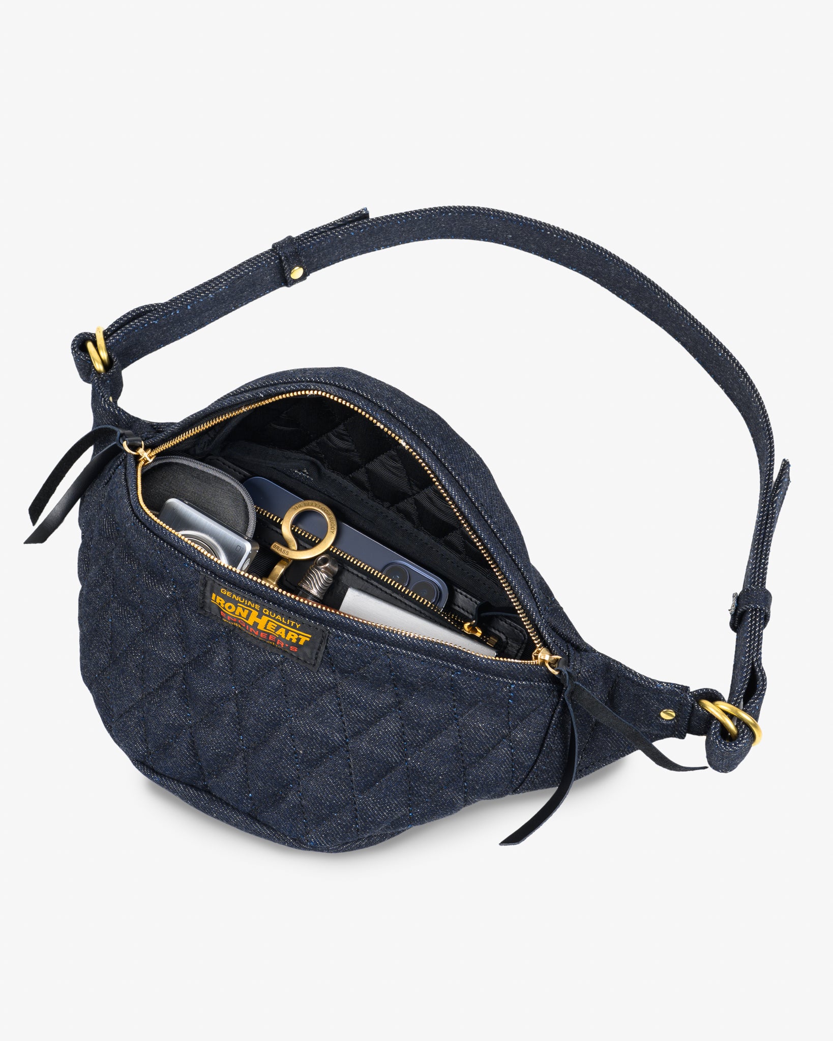 25oz Selvedge Denim Waist Bag - Indigo – Iron Heart