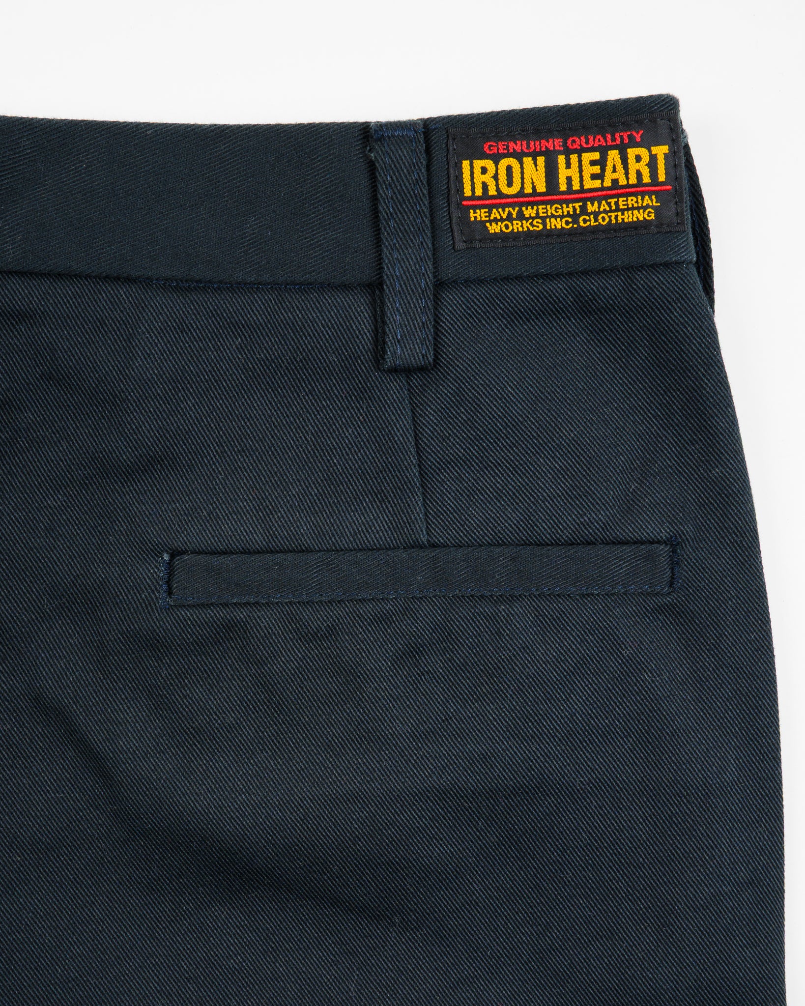 Iron Heart 12oz Heavy Cotton Regular Fit Chinos - Navy