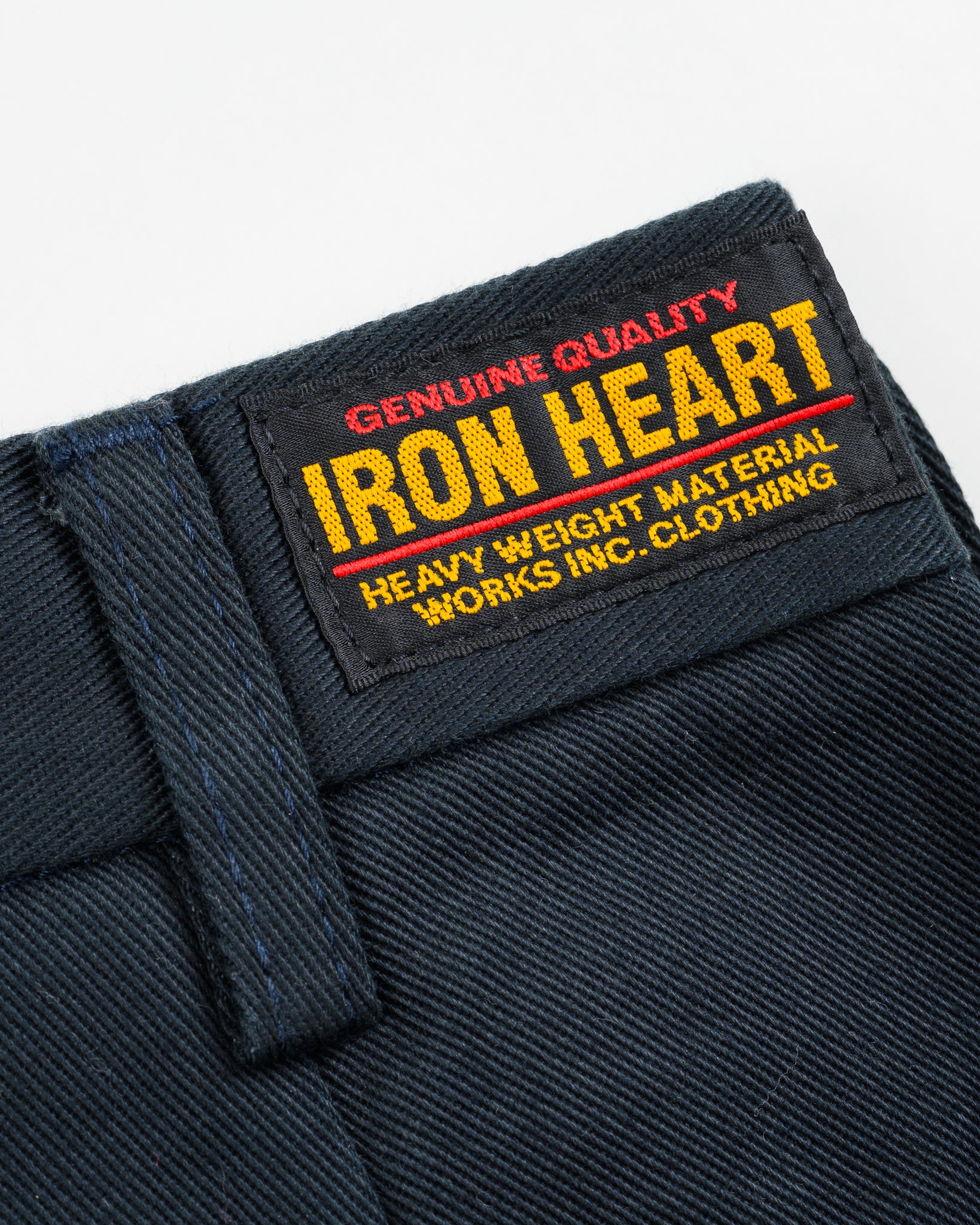 Iron Heart 12oz Heavy Cotton Regular Fit Chinos - Navy