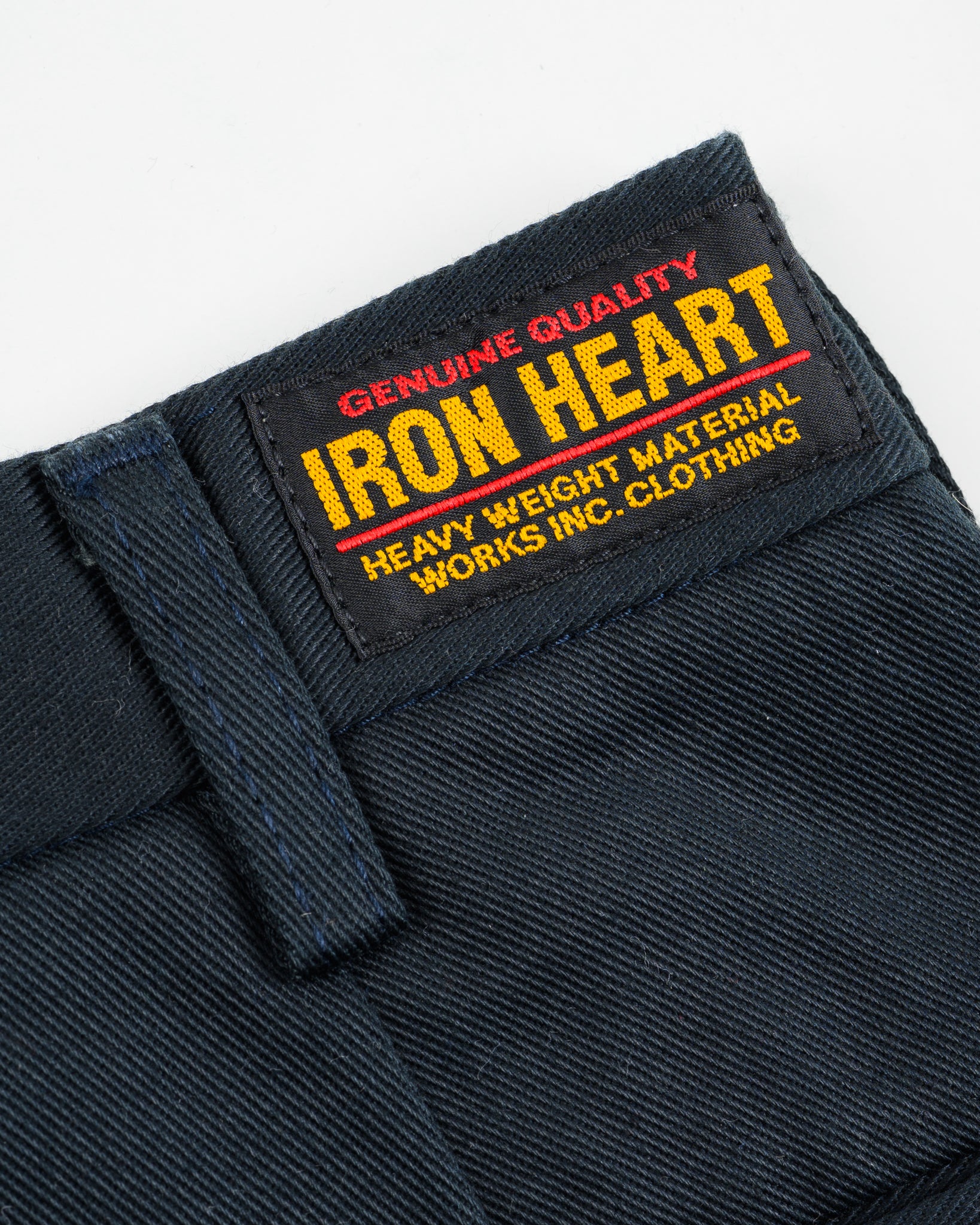 Iron Heart 12oz Heavy Cotton Relaxed Fit Chinos - Navy
