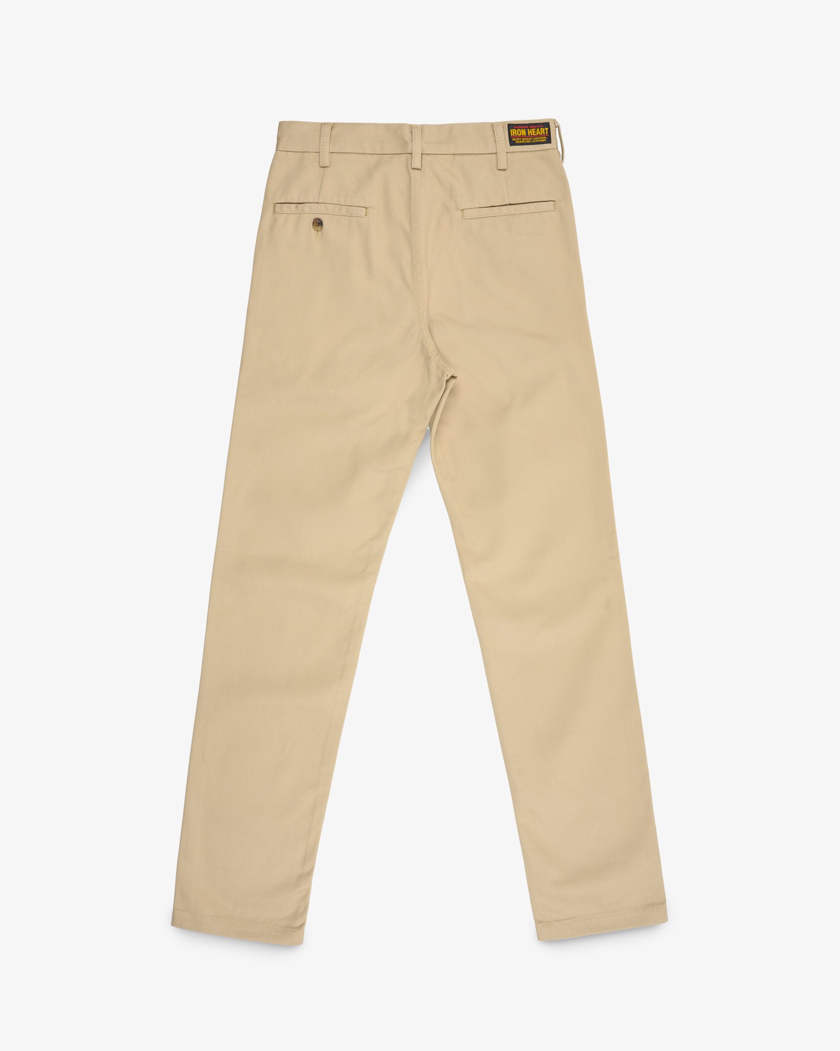 Iron Heart 12oz Heavy Cotton Regular Fit Chinos - Khaki
