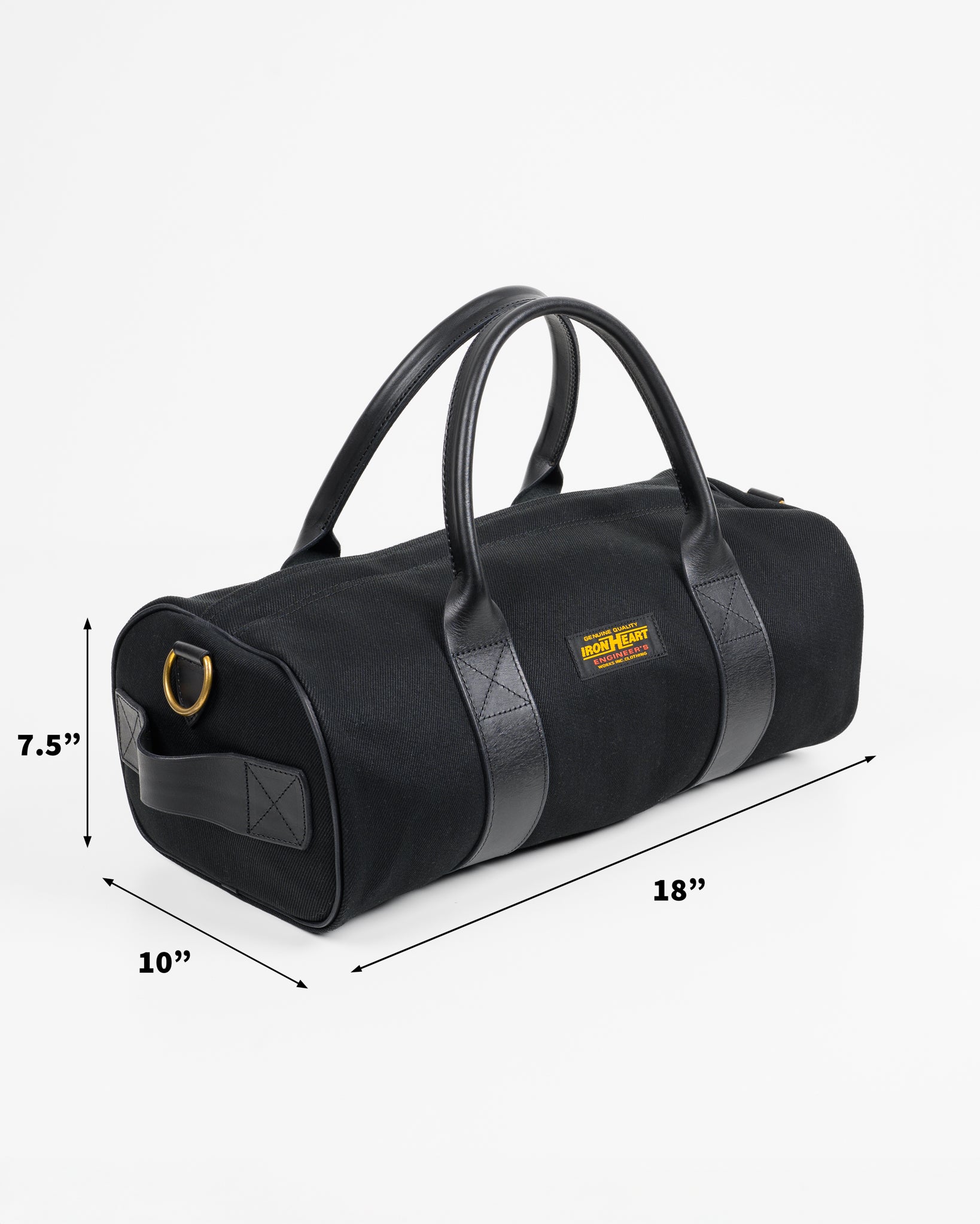 Japanese Denim and Leather Holdall – Iron Heart