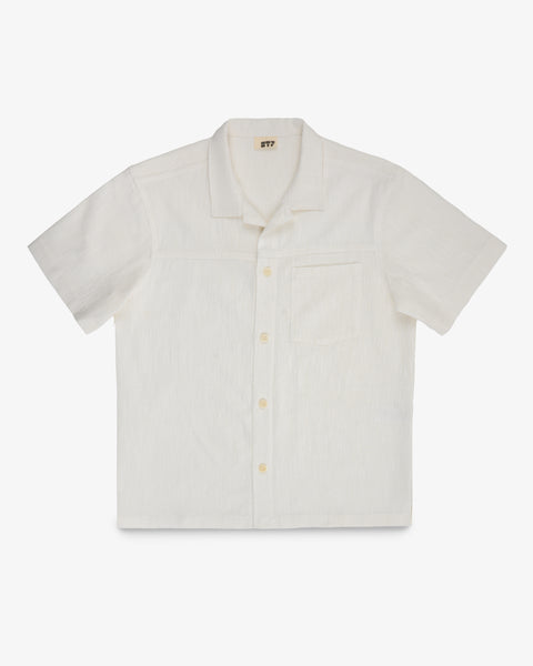 トップス ENOF ace short sleeve shirt 01 ecru ENOF ace short sleeve shirt 01 ecru