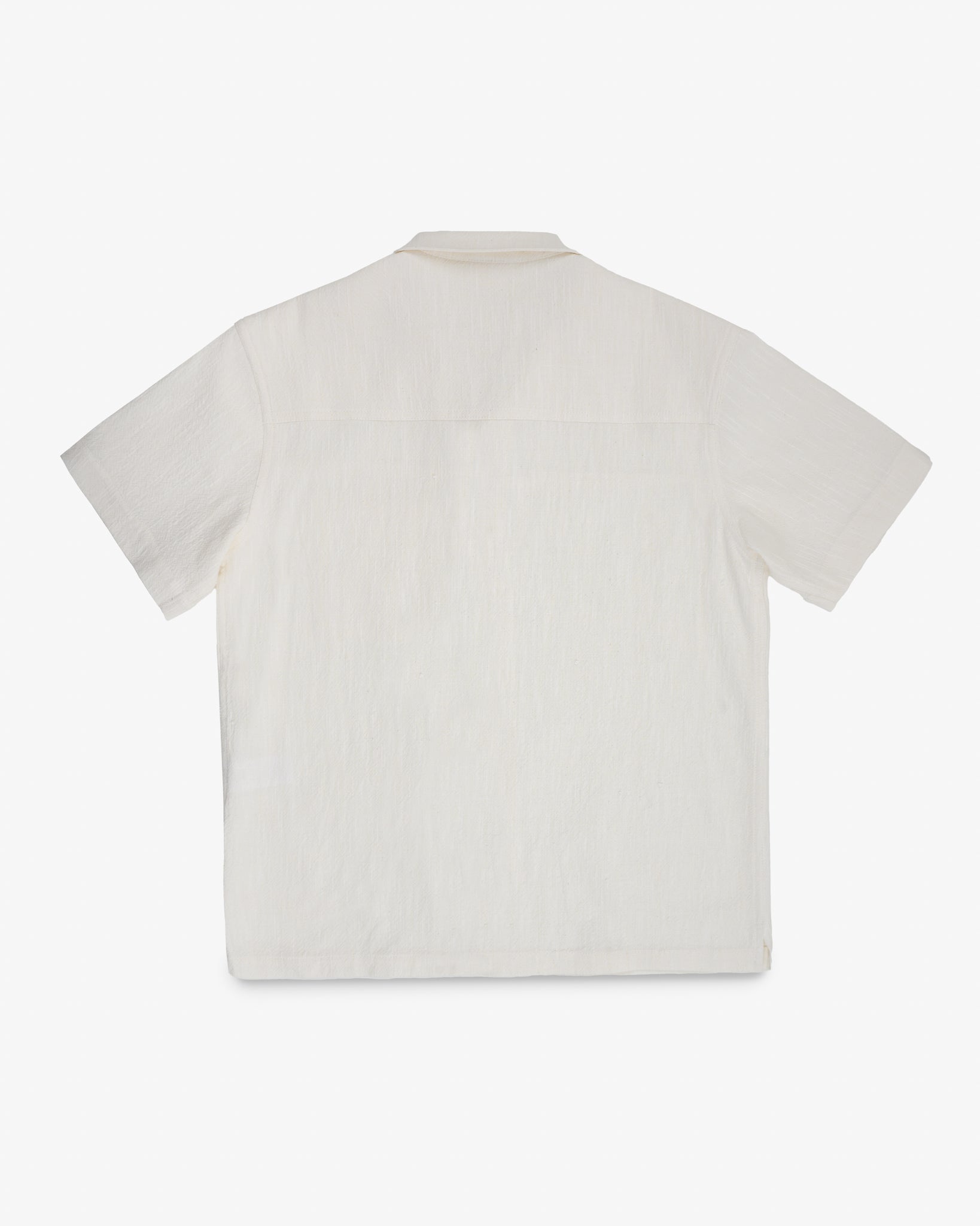 STF Japanese 8.5oz Slub Cotton Short Sleeve Shirt - Ecru