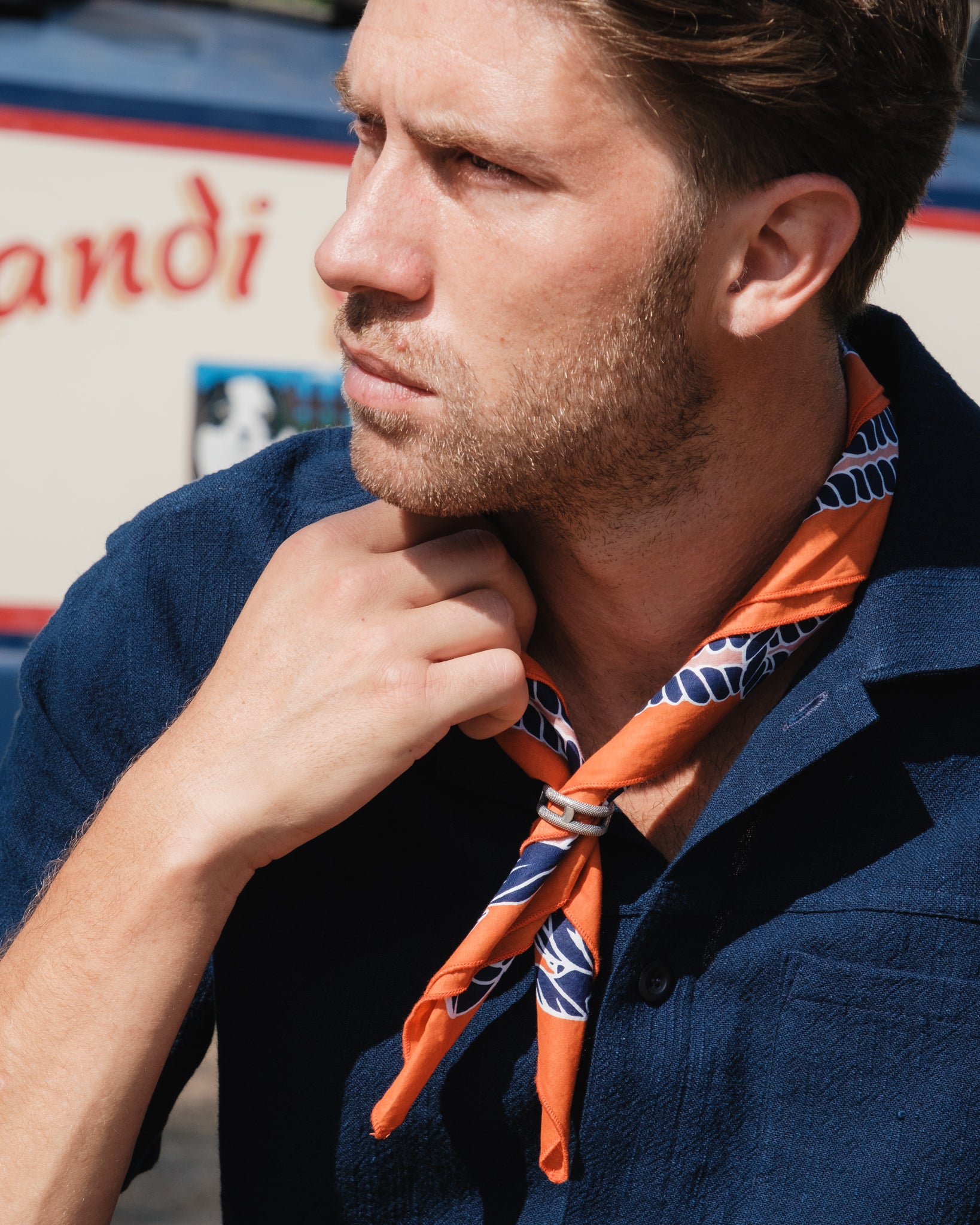 Felix Green Organic Cotton "Beacon Bay" Bandana - Orange