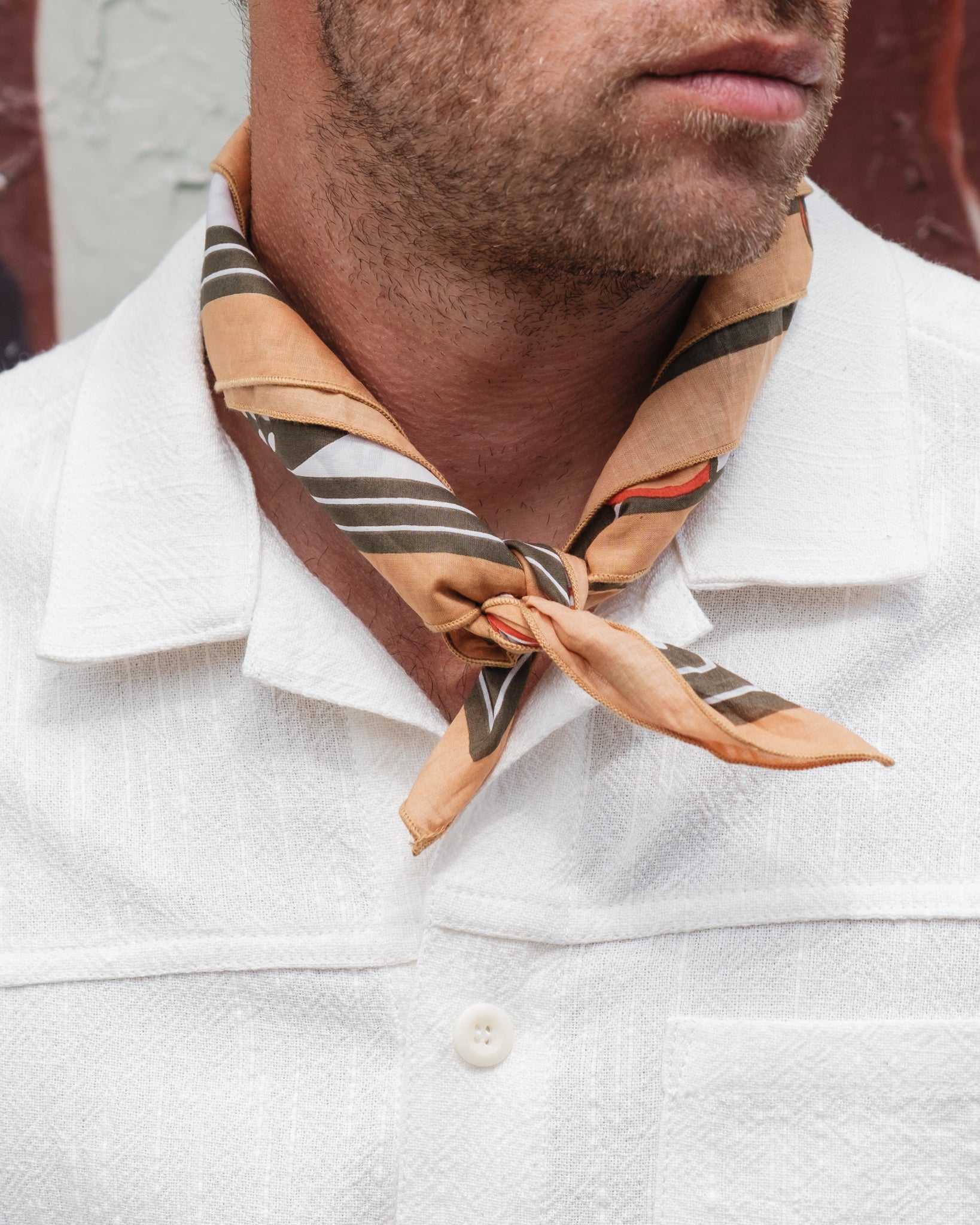 Felix Green Organic Cotton "Desperado" Bandana - Peach