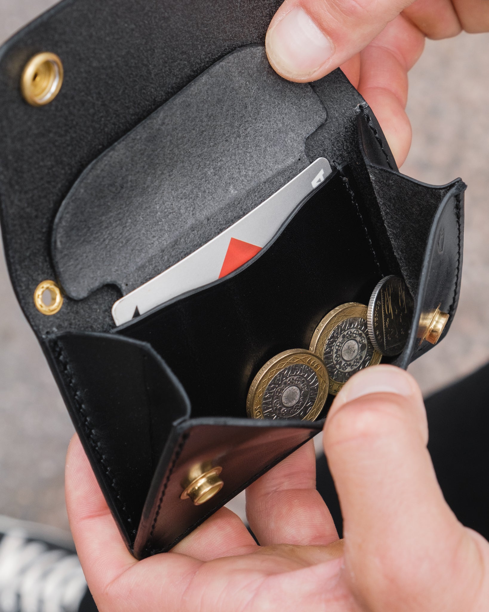 Mini Trucker Wallet - Black – Iron Heart