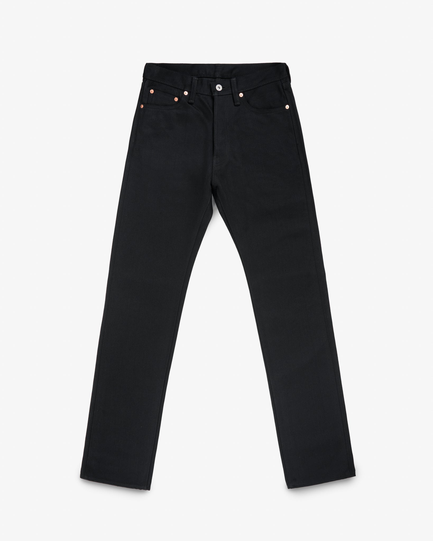 21oz Selvedge Denim Relaxed Tapered Cut - Superblack Non-Fade