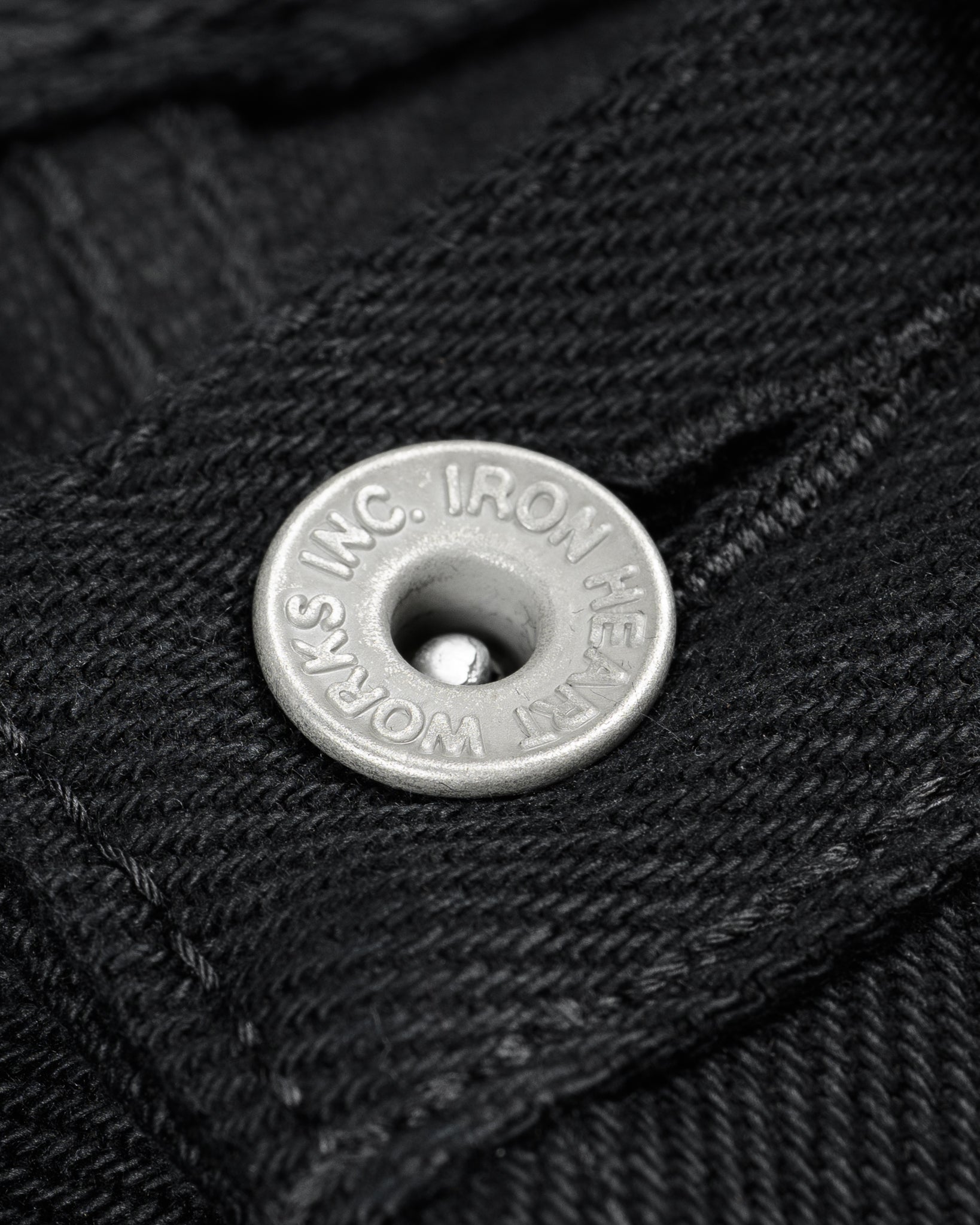 21oz Selvedge Denim Medium/High Rise Tapered Cut - Superblack Non