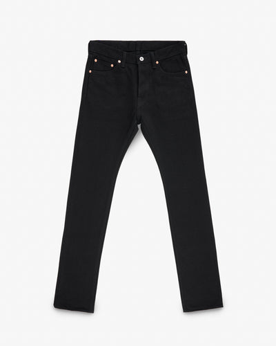 21oz Selvedge Denim Slim Cut Jeans -  Superblack (Fades To Grey)