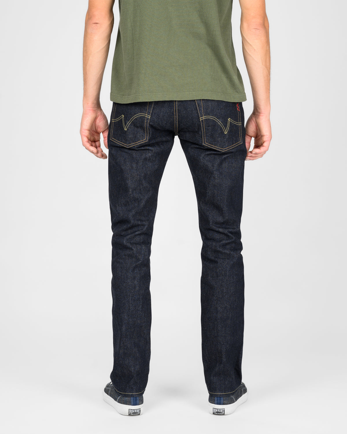 Iron Heart 14oz Selvedge Denim Slim Tapered Jeans - Indigo