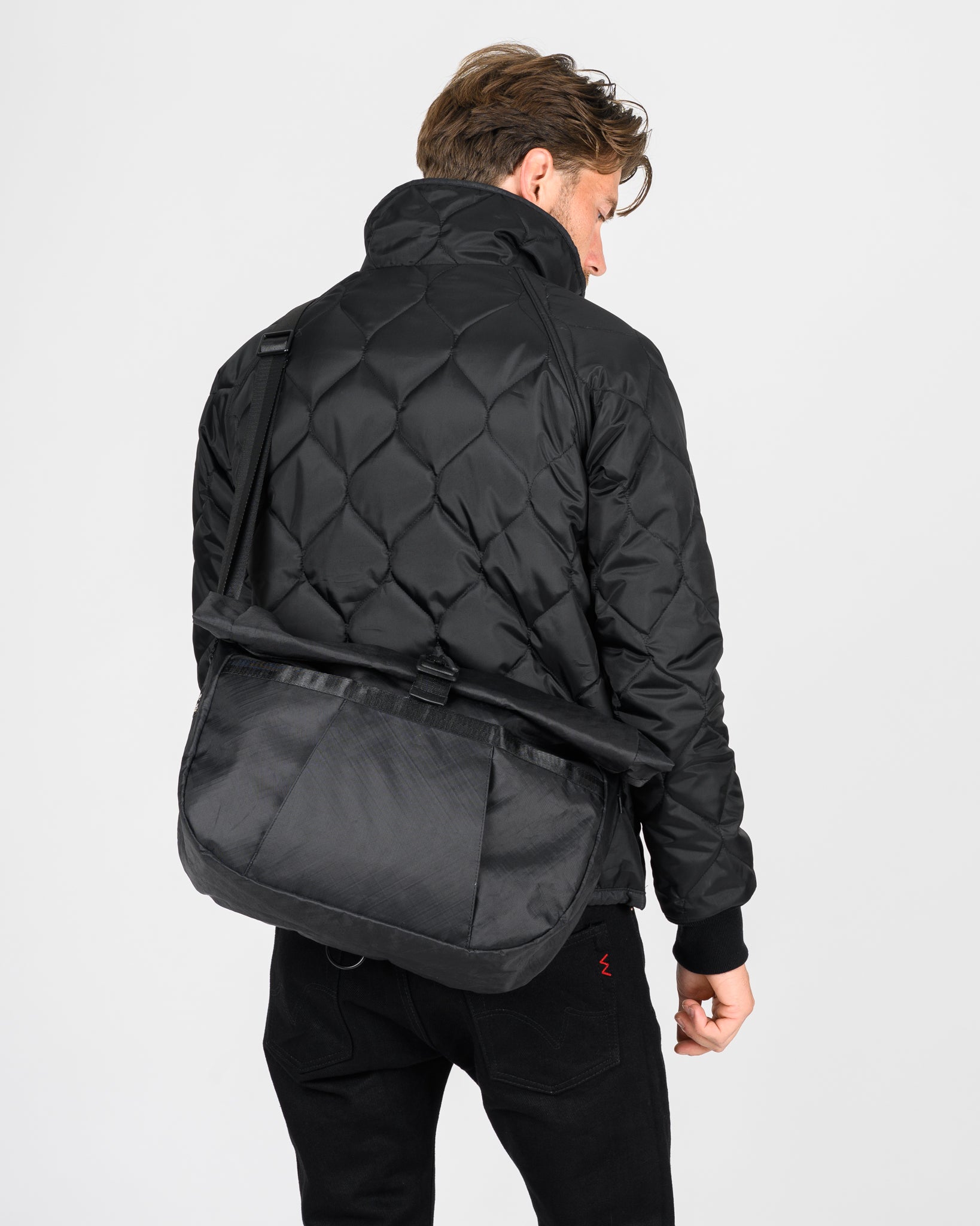 OGL XTAC Roll Top Hobo Bag - Black