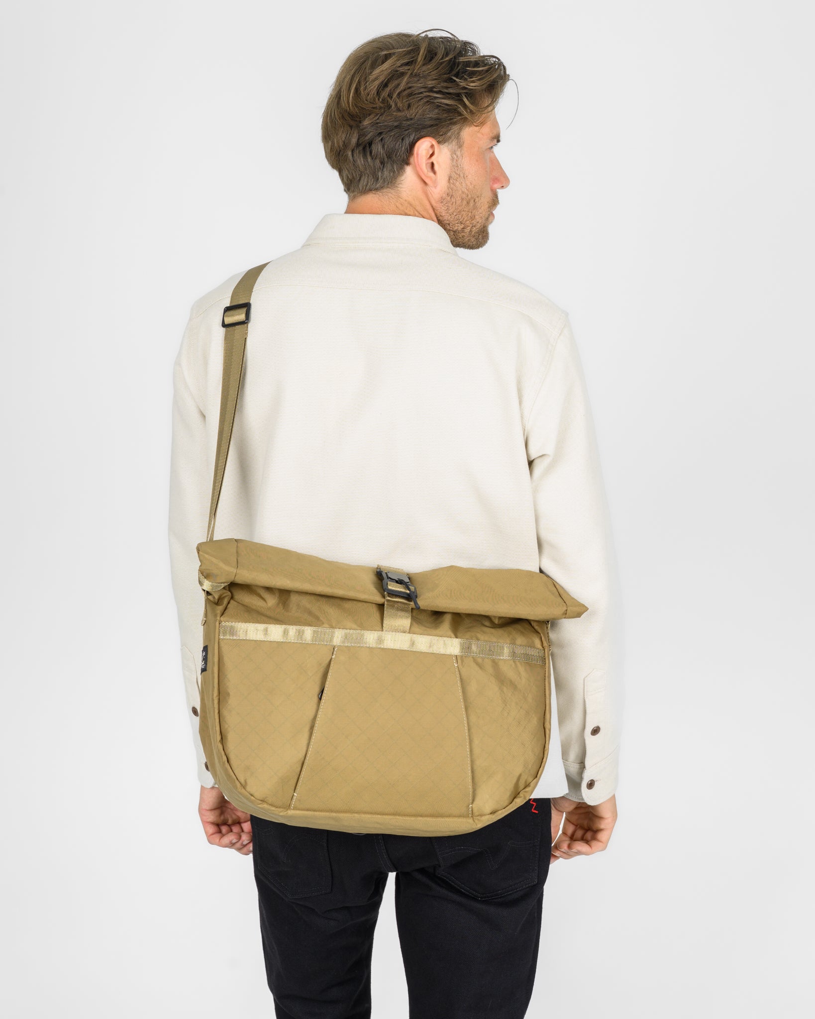 OGL XTAC Roll Top Hobo Bag - Brown