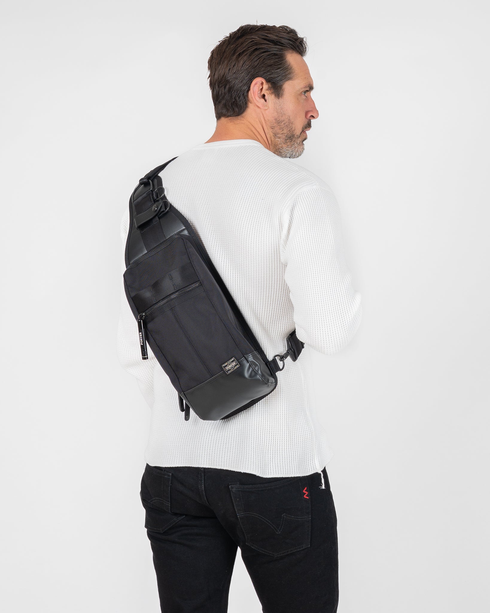 Porter - Yoshida & Co. - Heat Sling Shoulder Bag - Black