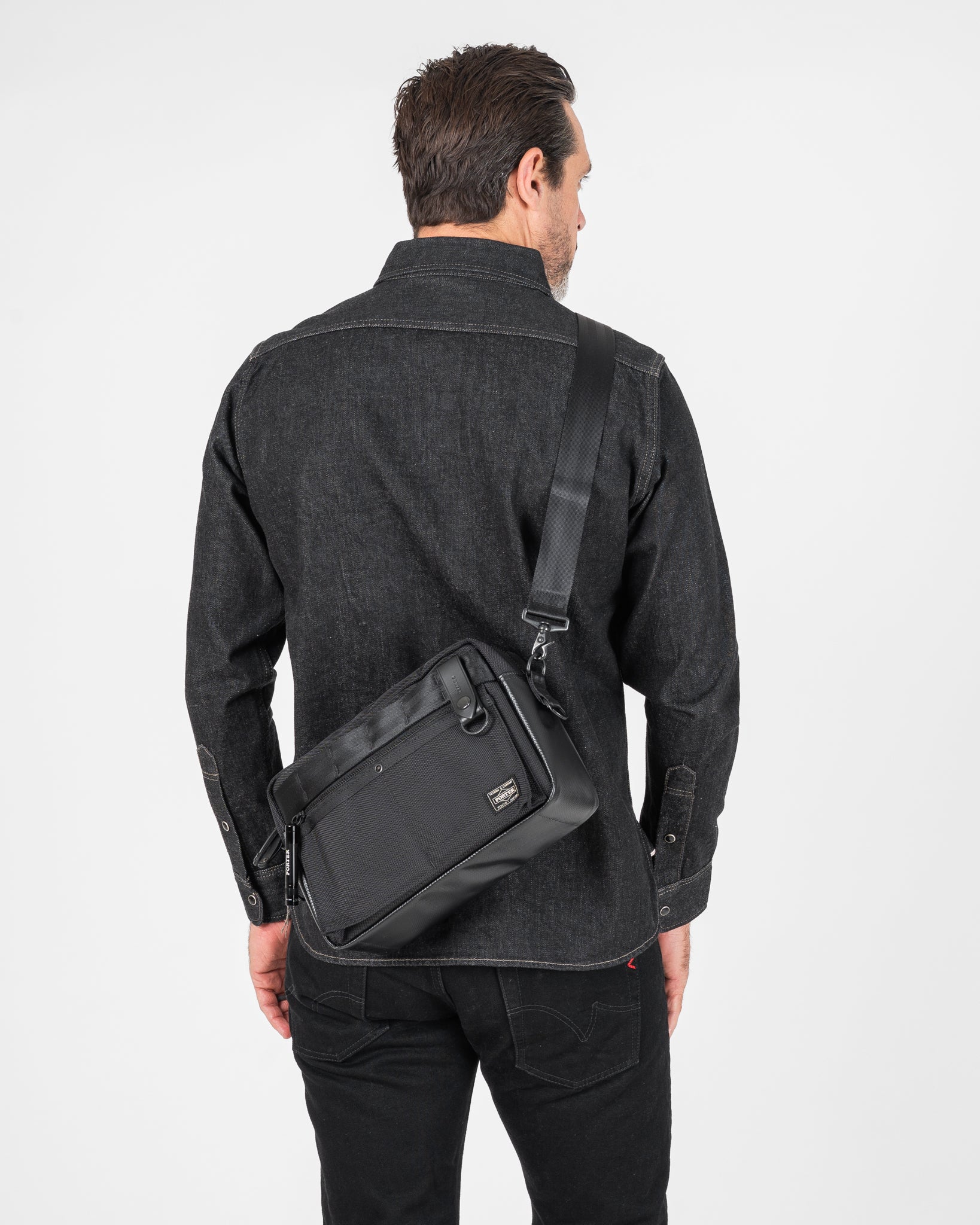 Porter - Yoshida & Co. - Force Shoulder Bag - Black – Iron Heart