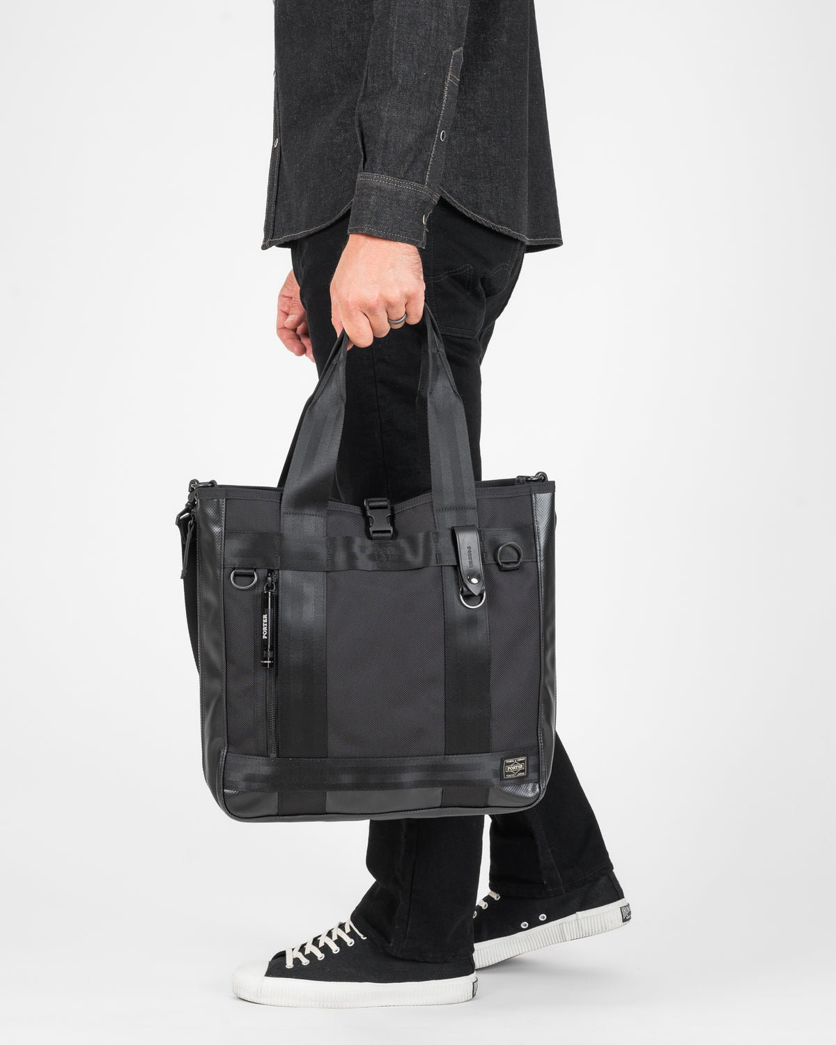 Porter - Yoshida & Co. - Heat 2Way Tote Bag - Black – Iron Heart