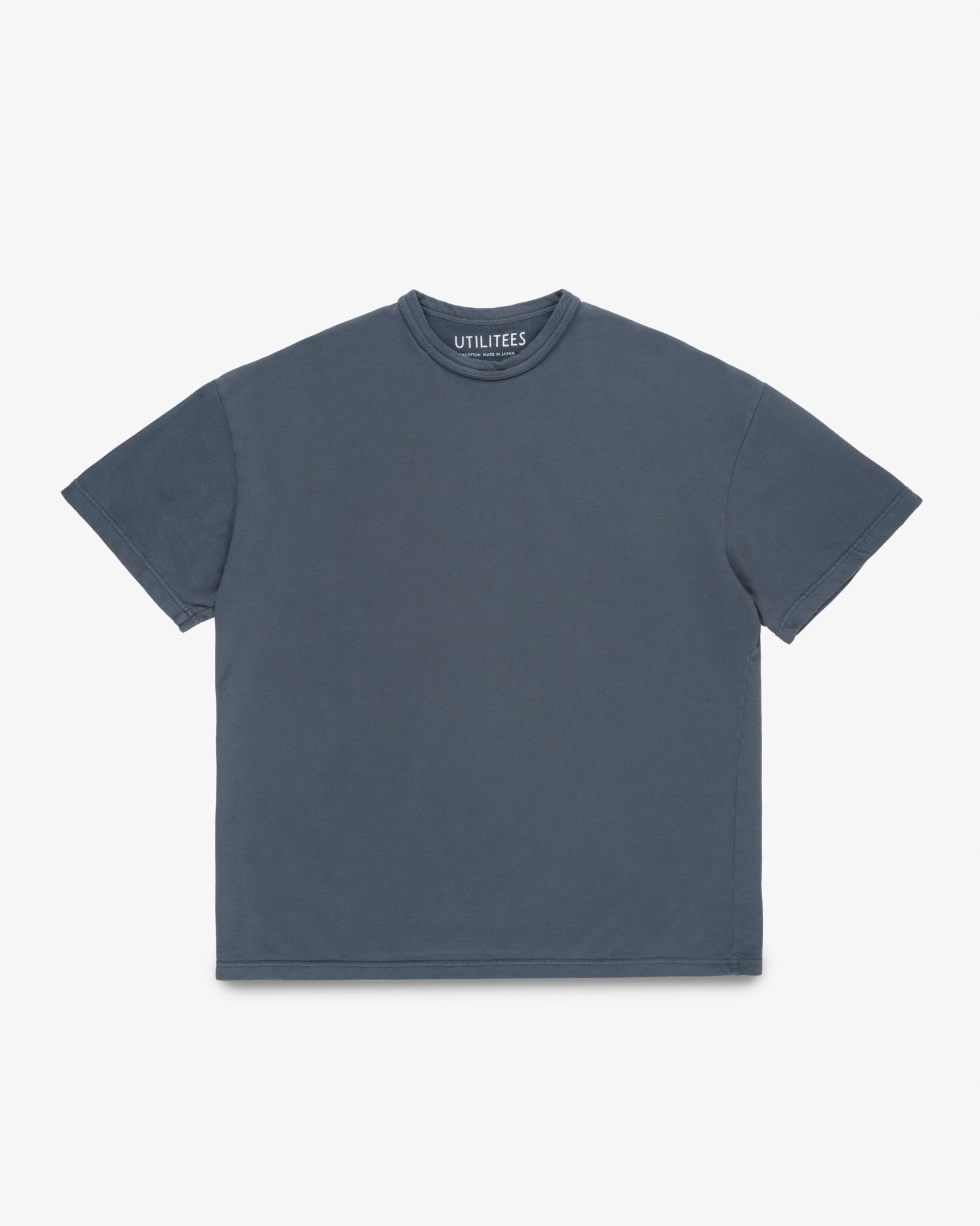 UTILITEES - 10oz Mini Fleece Crew Neck T-Shirt - Charcoal