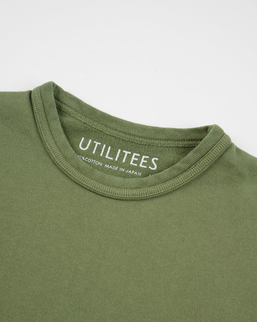 UTILITEES - 10oz Heavyweight Crew Neck T-Shirt - Olive