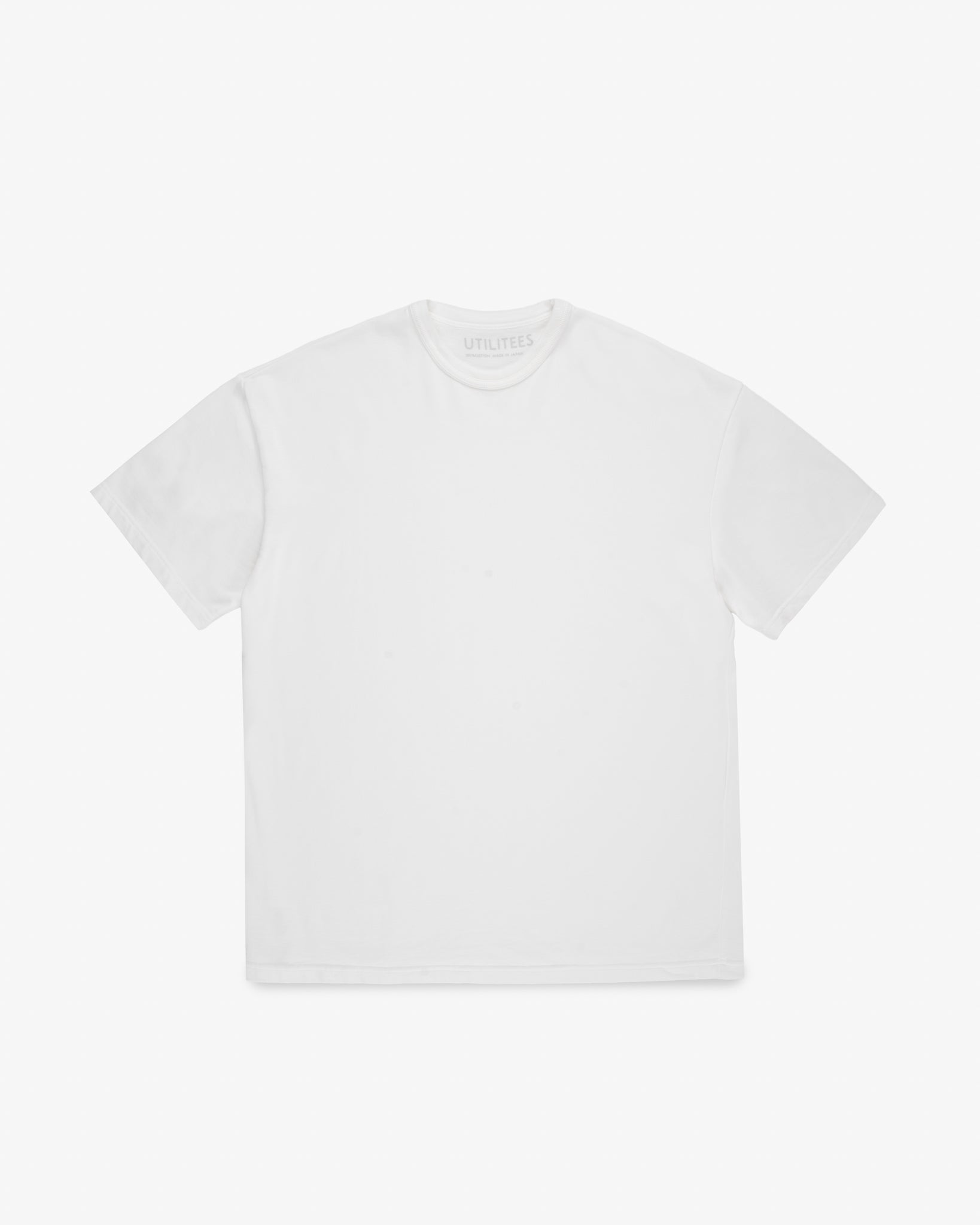 UTILITEES - 10oz Mini Fleece Crew Neck T-Shirt - White