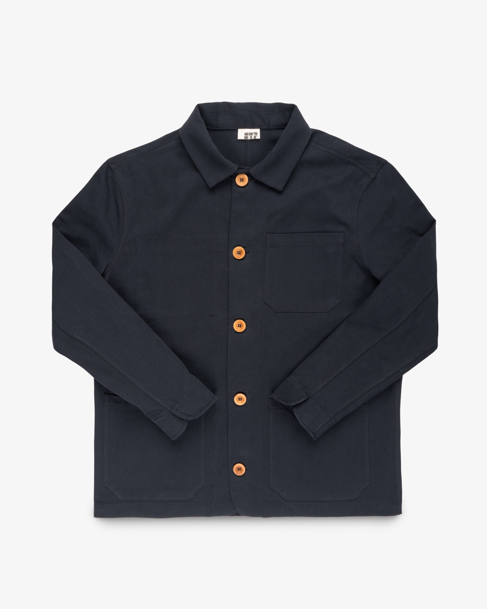 STF 8oz Brushed Twill Chore Jacket - Black