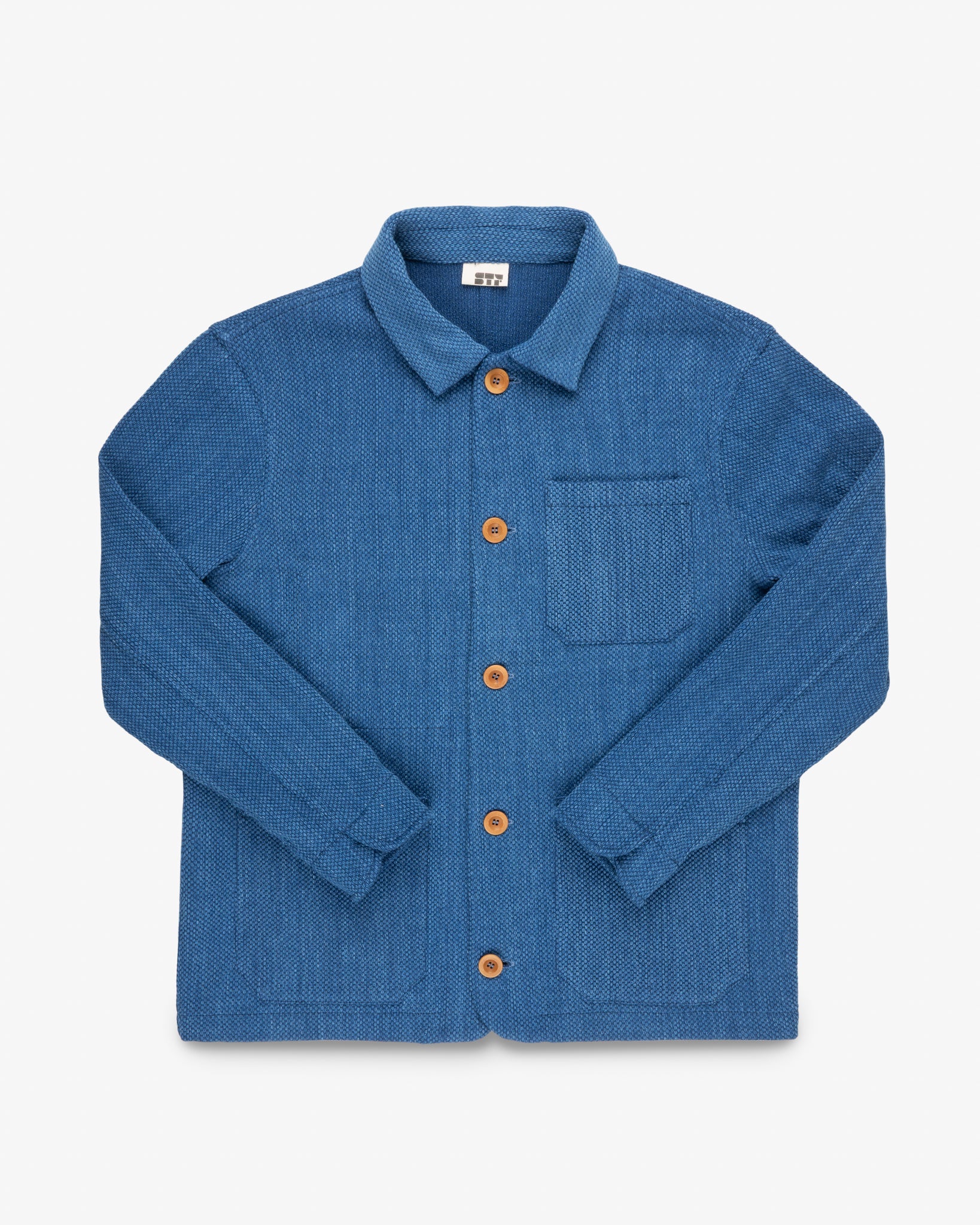 STF Japanese Bleached Sashiko Chore Jacket - Indigo