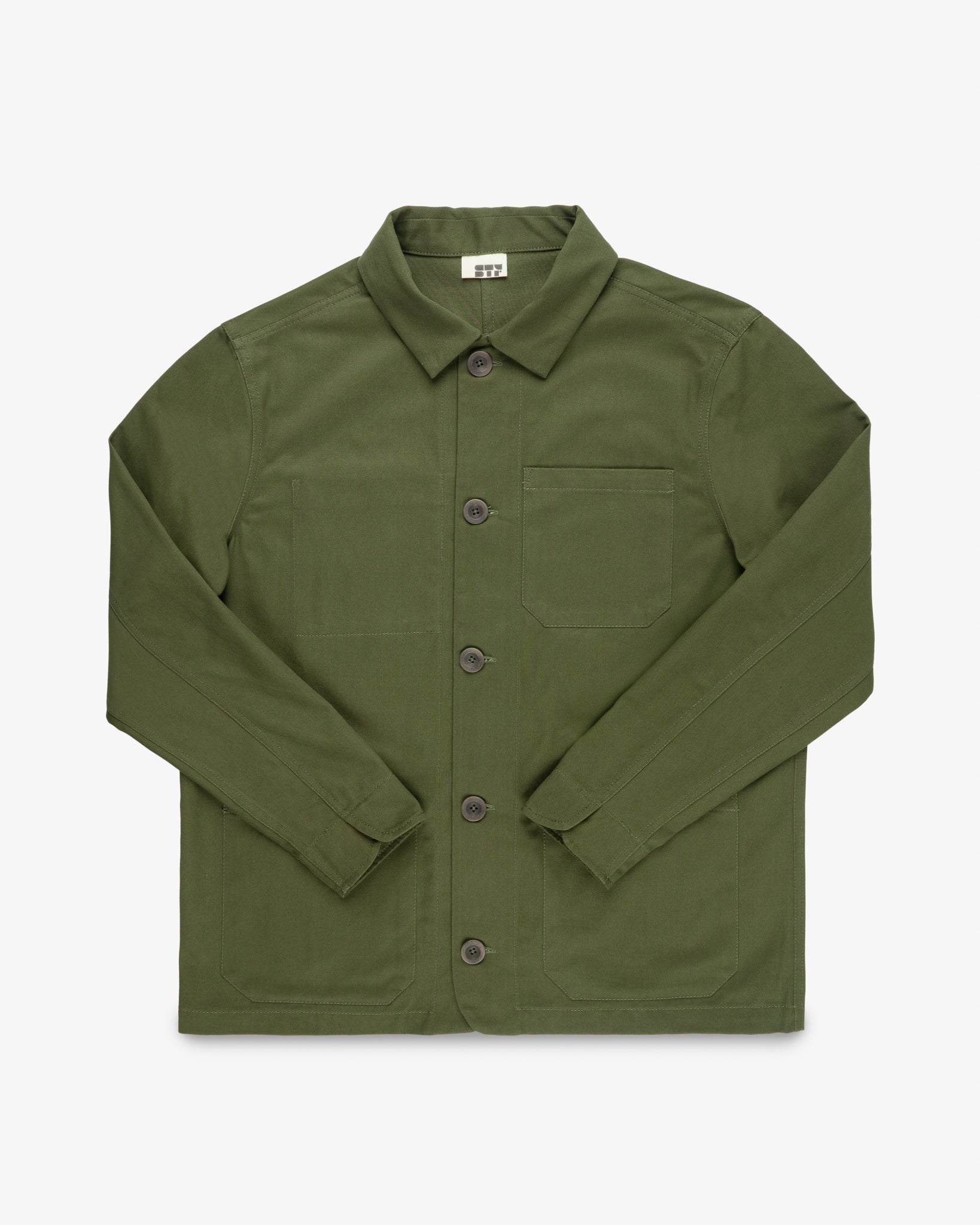 STF 8oz Brushed Twill Chore Jacket - Olive