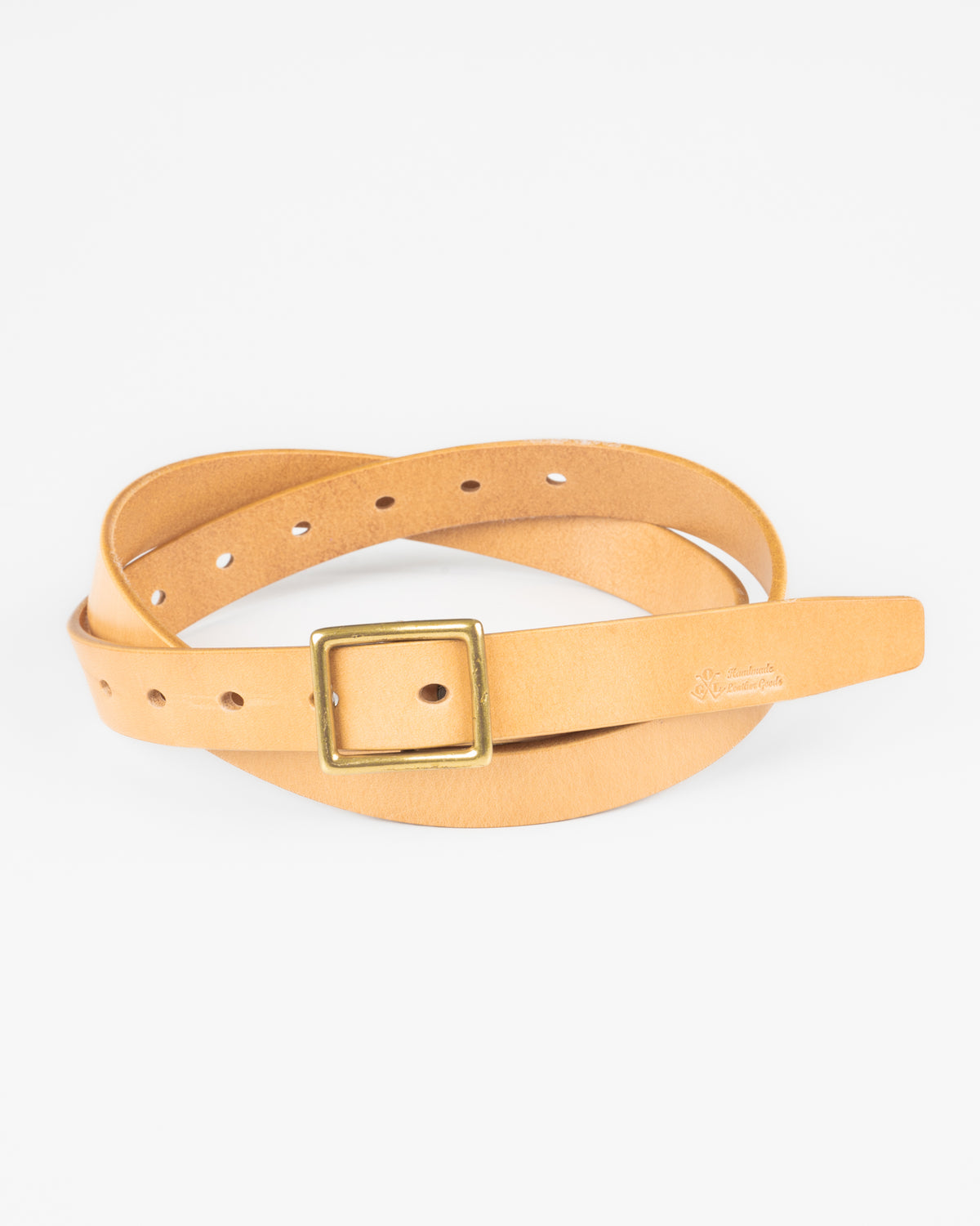 OGL Obbies Square Buckle Leather Belt