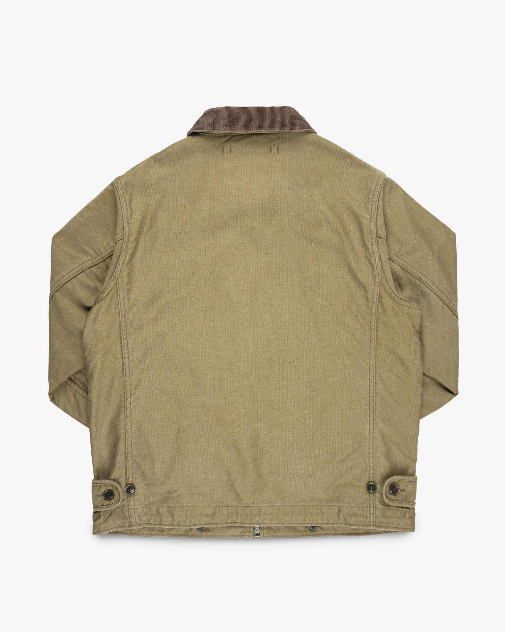 12oz Whipcord Lightweight N1 Deck Jacket Khaki – Iron Heart