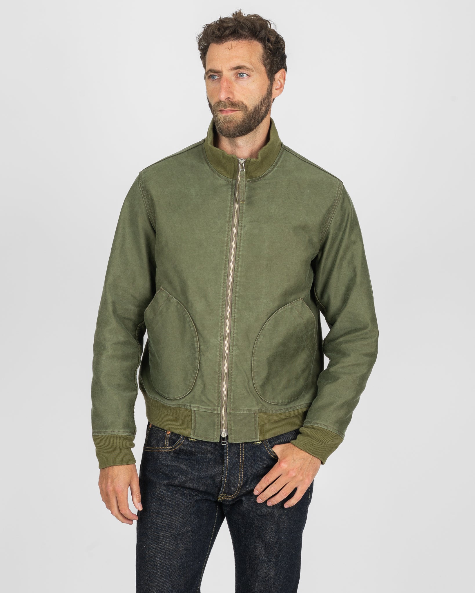 12oz Whipcord Tanker Jacket - Olive Drab Green – Iron Heart