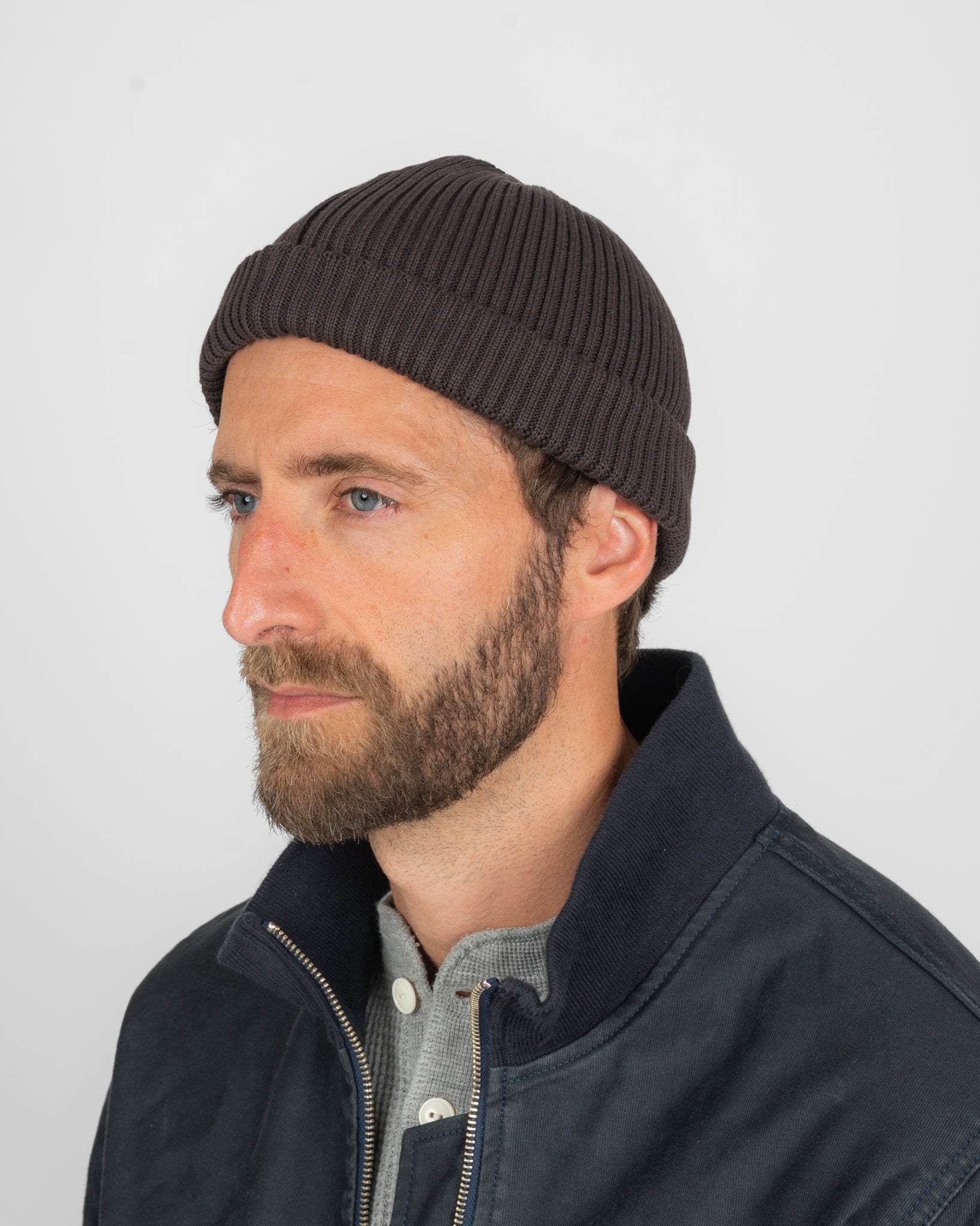 ROTOTO - Cotton Roll Up Hat - Dark Brown