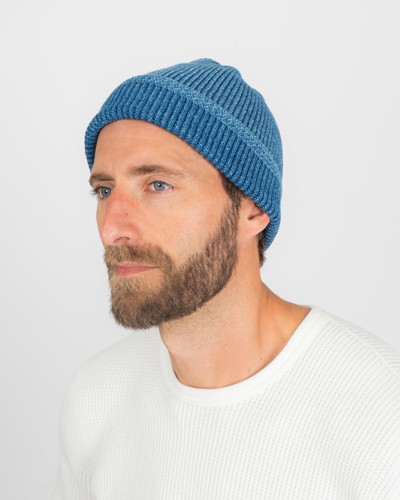 ROTOTO - Military Watch Cap - Light Indigo