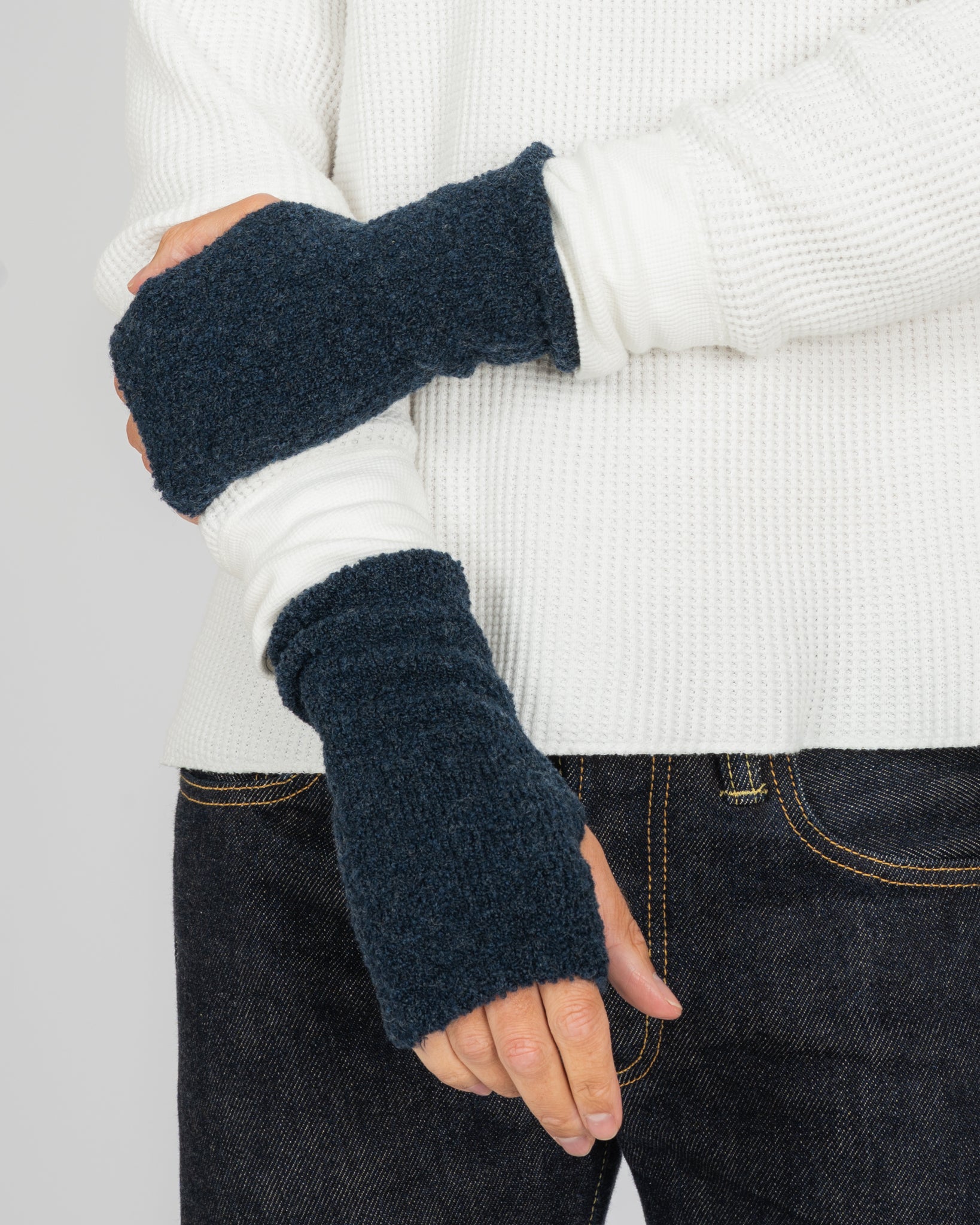 ROTOTO - Seamless Hand Warmer - Navy