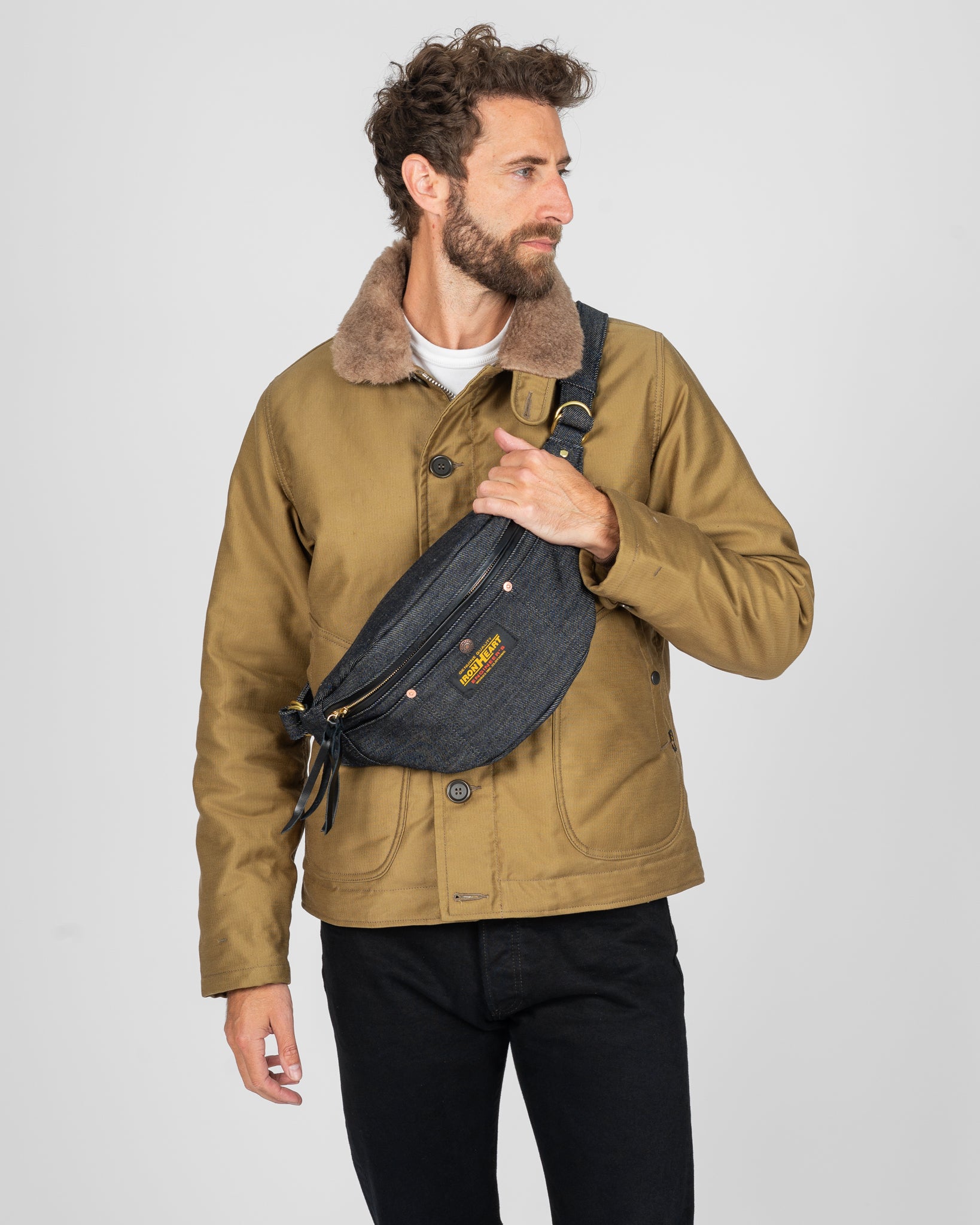 21oz Selvedge Denim Waist Bag - Indigo