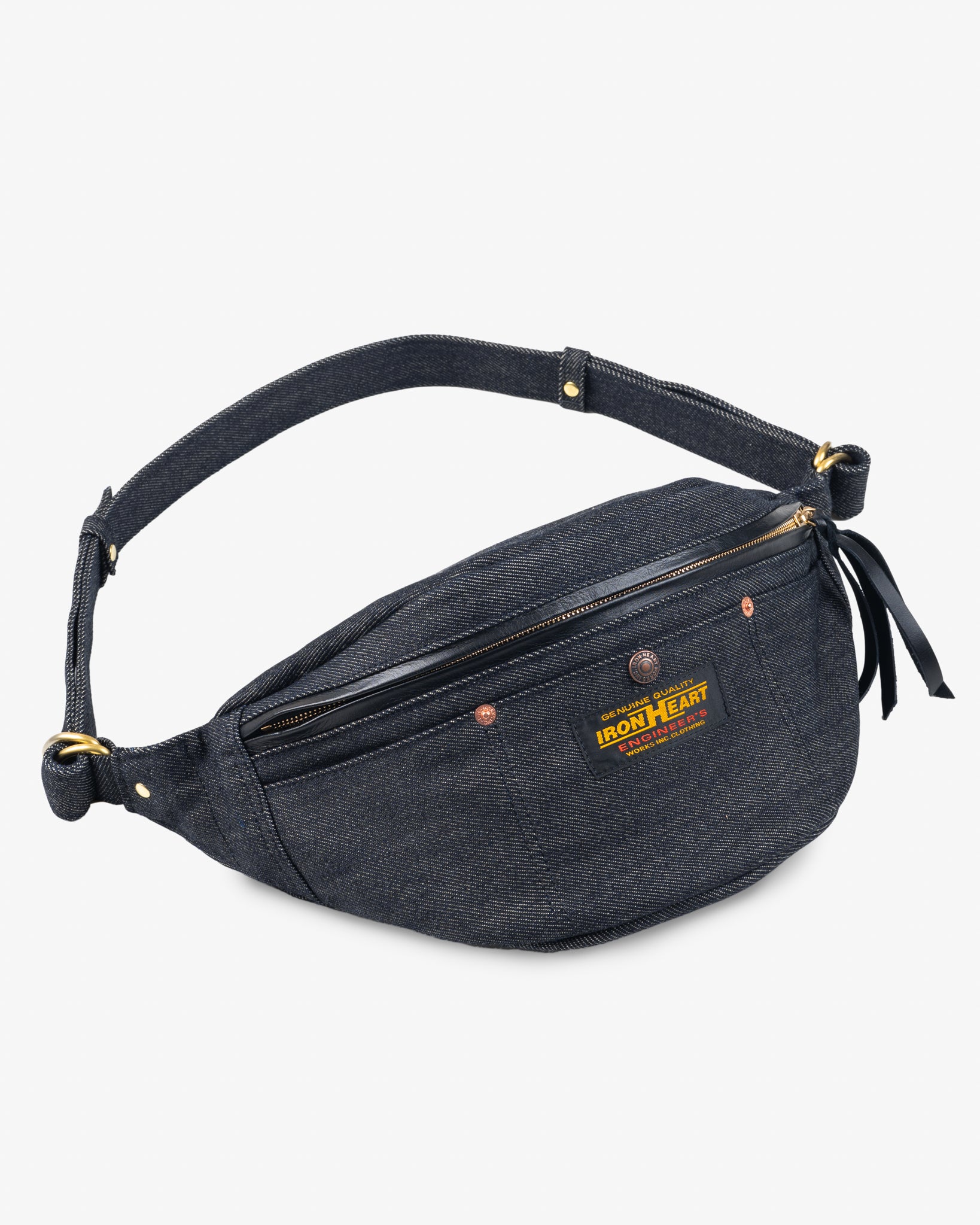 21oz Selvedge Denim Waist Bag - Indigo