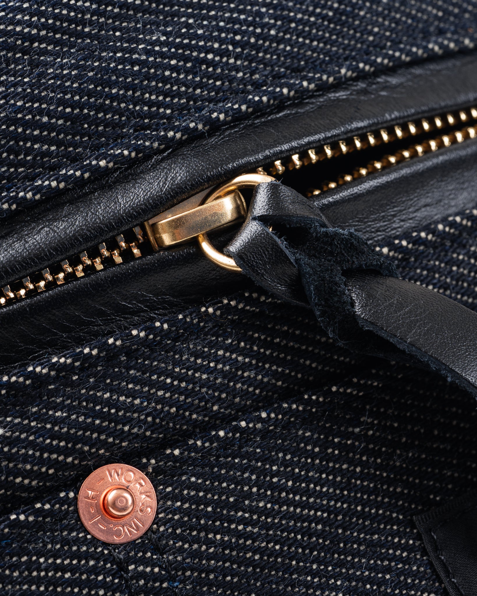21oz Selvedge Denim Waist Bag - Indigo – Iron Heart