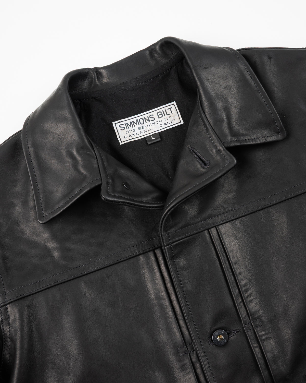 Iron Heart x Simmons Bilt Horsehide Type I Jacket - Black