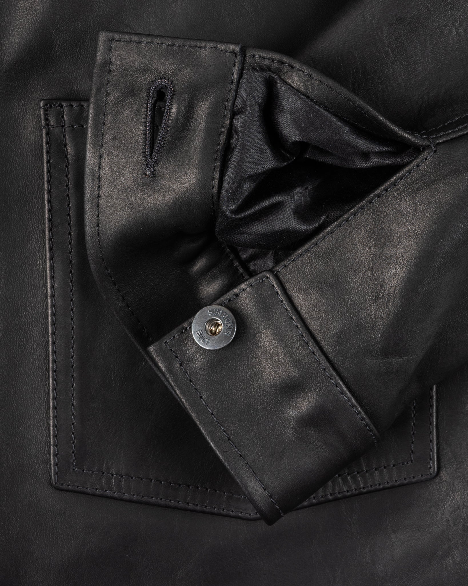 Iron Heart x Simmons Bilt Horsehide Type I Jacket - Black