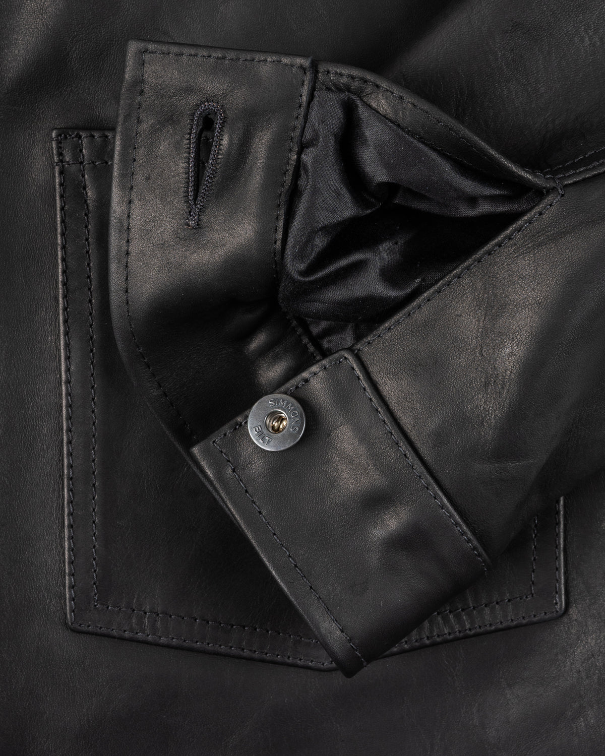 Iron Heart x Simmons Bilt Horsehide Type I Jacket - Black