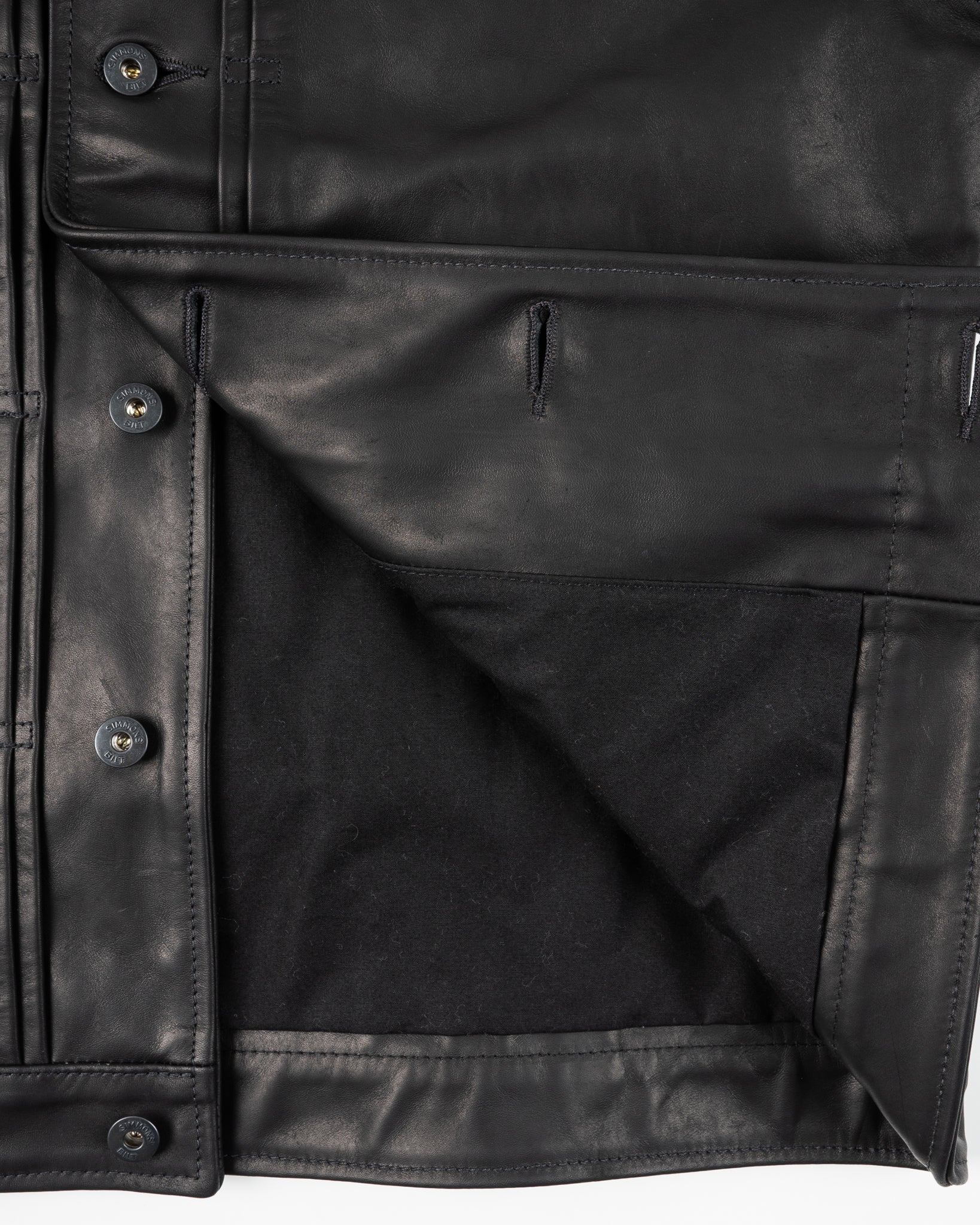 Iron Heart x Simmons Bilt Horsehide Type I Jacket - Black