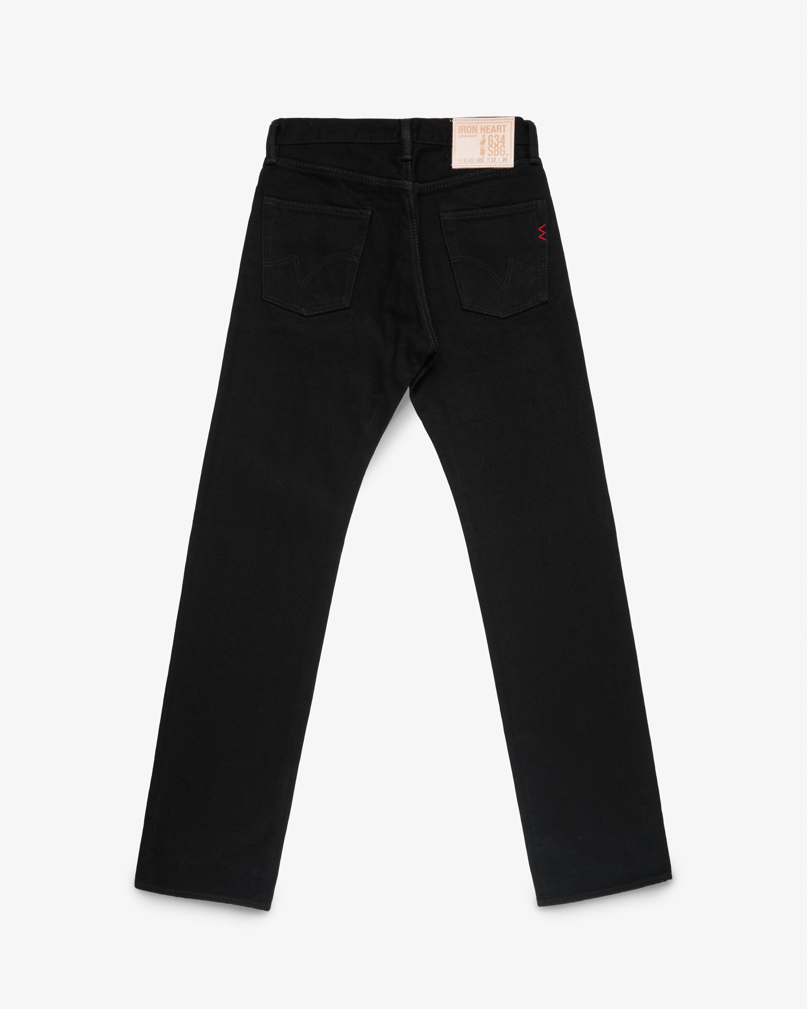 issuethings FADE BLACK L/S T JOHN 別 21oz Selvedge Denim Straight Cut Jeans - Superblack (Fades to Grey