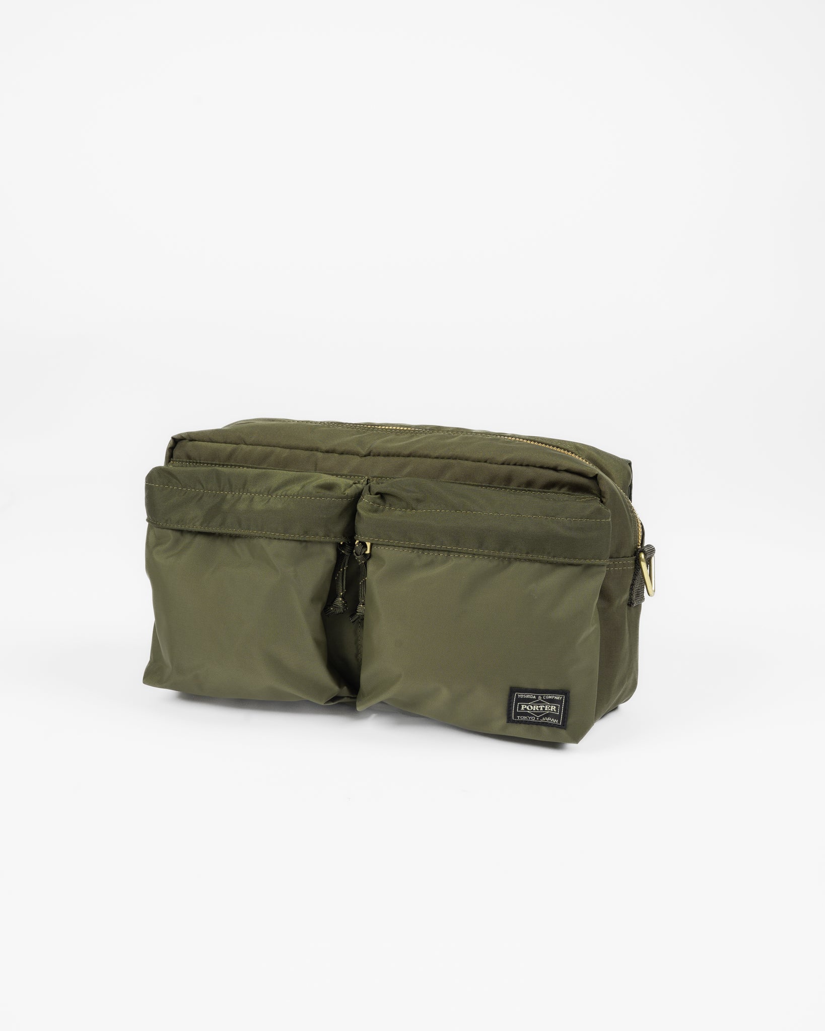 Porter - Yoshida & Co. - Force 2Way Waist Bag - Olive – Iron Heart