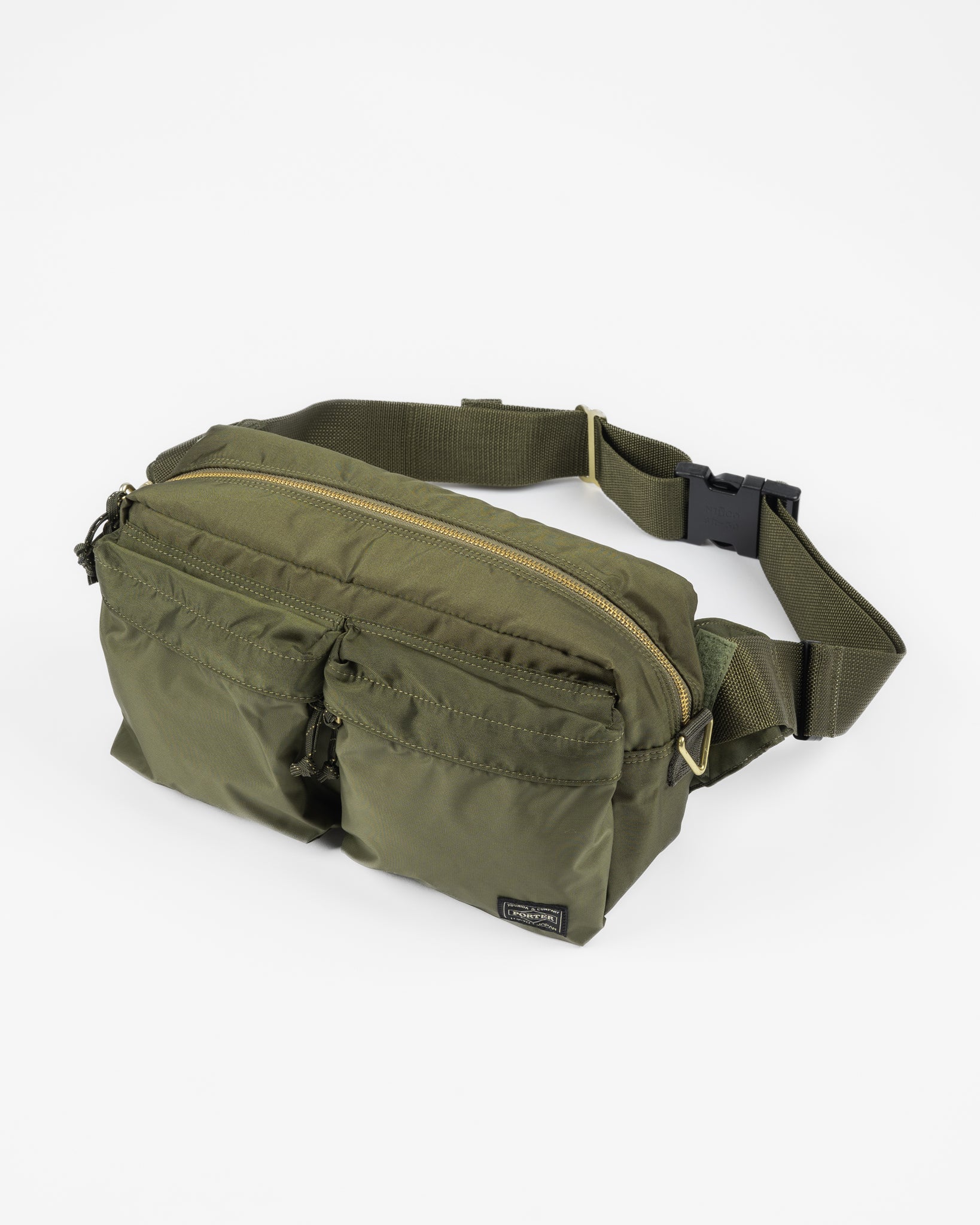 Porter - Yoshida & Co. - Force 2Way Waist Bag - Olive – Iron Heart