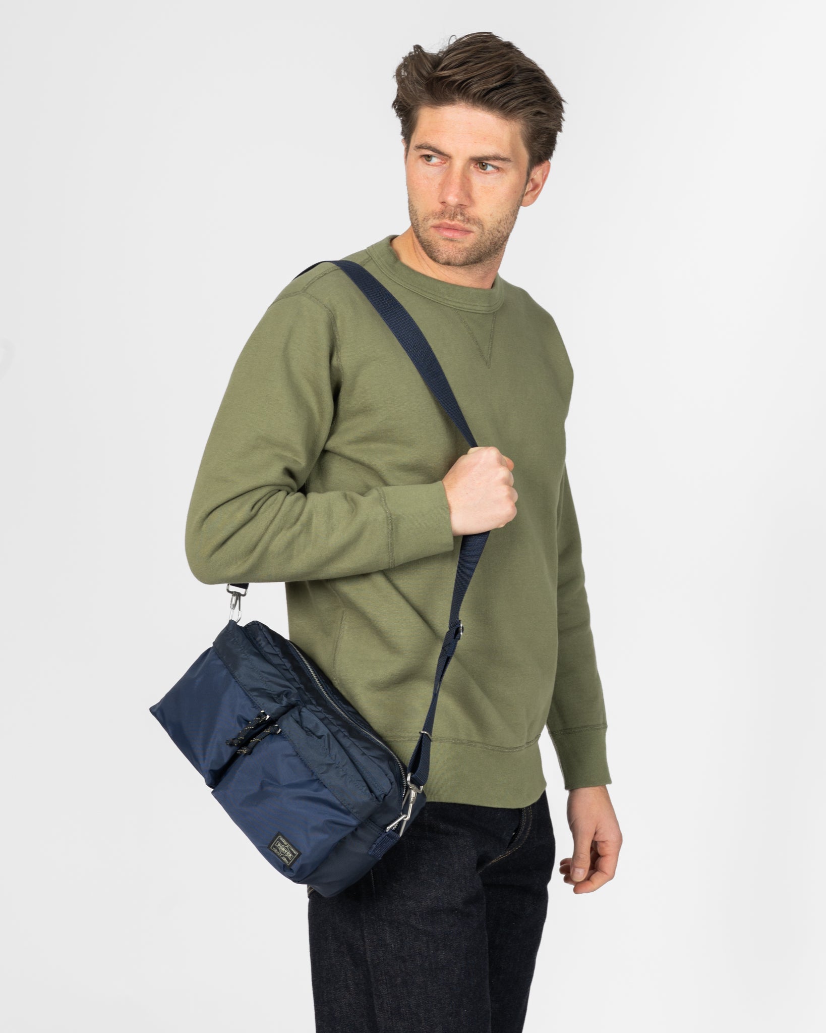 Porter - Yoshida & Co. - Force 2Way Waist Bag - Navy Blue – Iron Heart