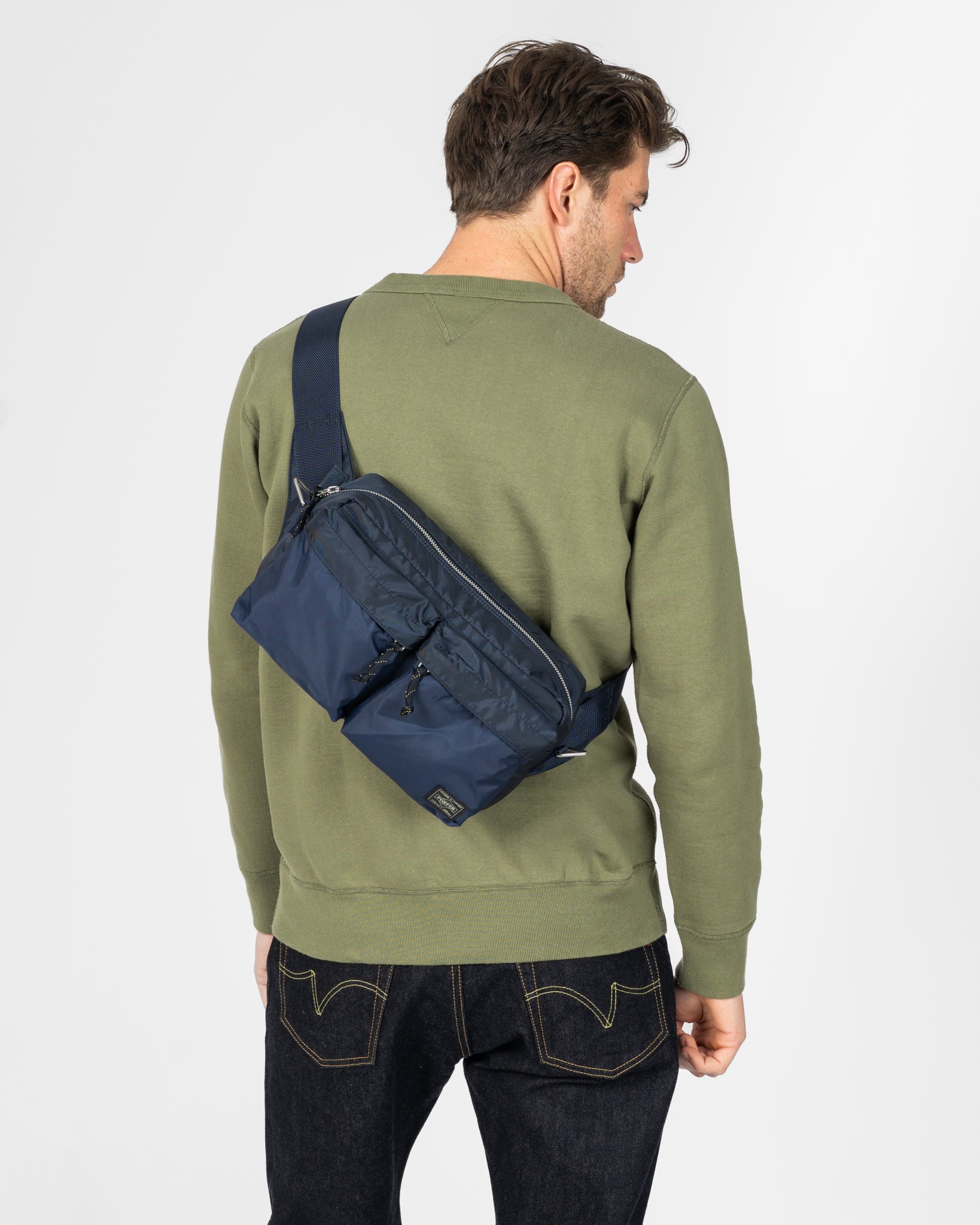 PORTER / FORCE 2WAY WAIST BAG ネイビー Force 2-Way Waist Bag Navy by Porter by Yoshida - Meadow